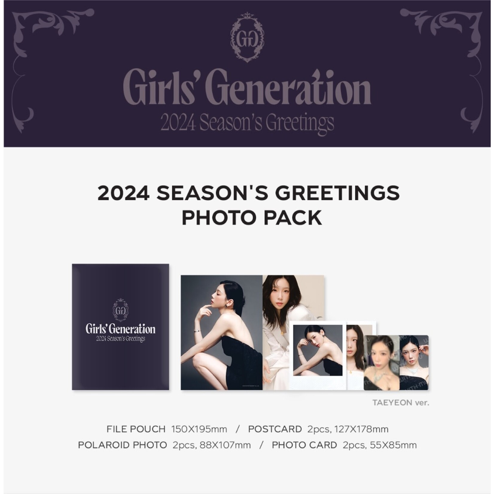 Girl's Generation GIRL'S GENERATION - PHOTO PACK / 2024 SEASON'S GREETINGS OFFICIAL MD