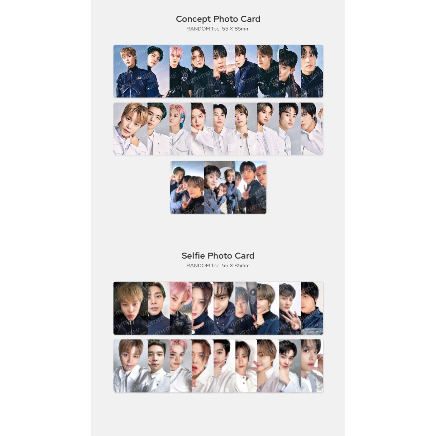 NCT [Summer Sale] NCT 127 - 12 RANDOM TRADING CARD SET / 2024 SEASON'S GREETINGS OFFICIAL MD