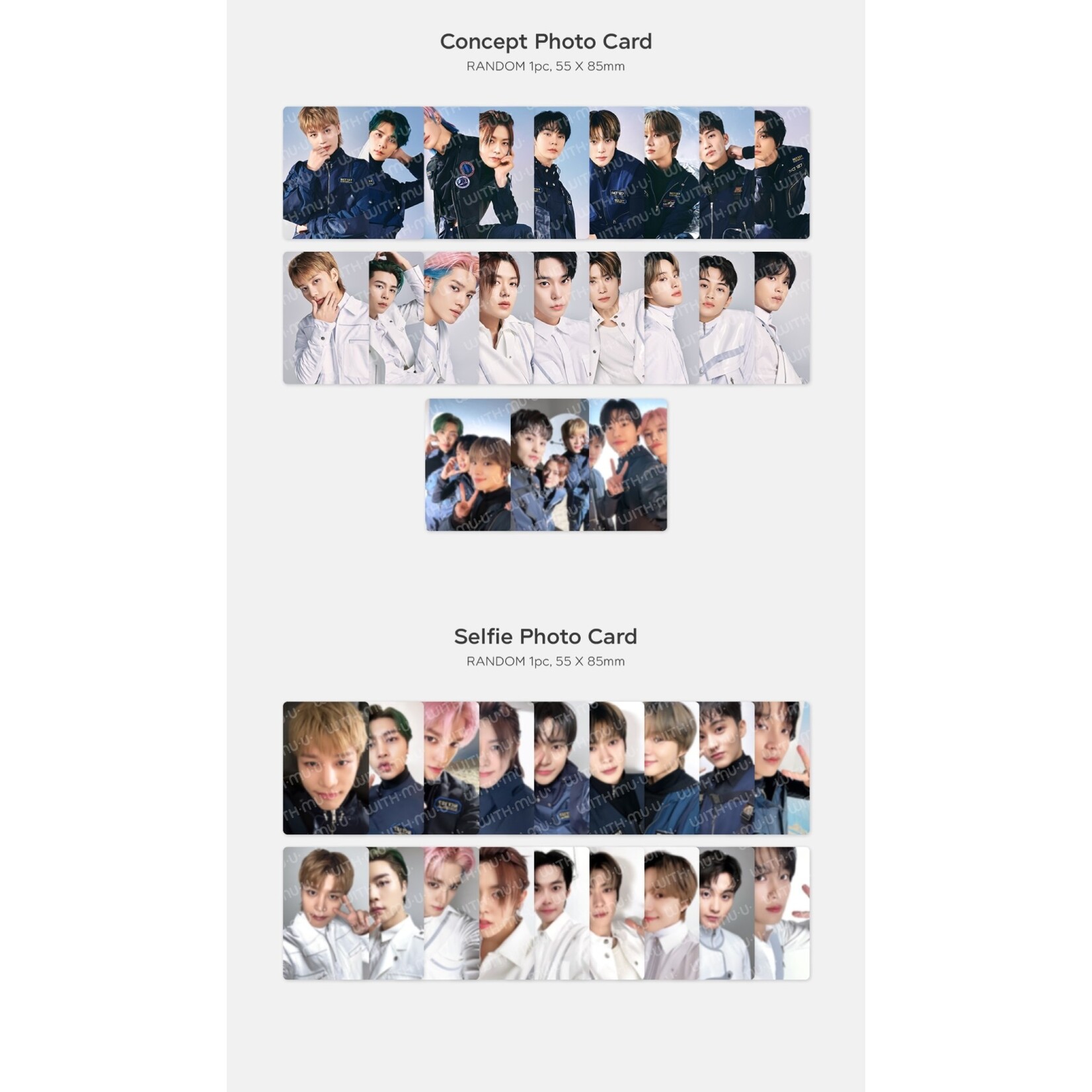 NCT NCT 127 - 12 RANDOM TRADING CARD SET / 2024 SEASON'S GREETINGS OFFICIAL MD