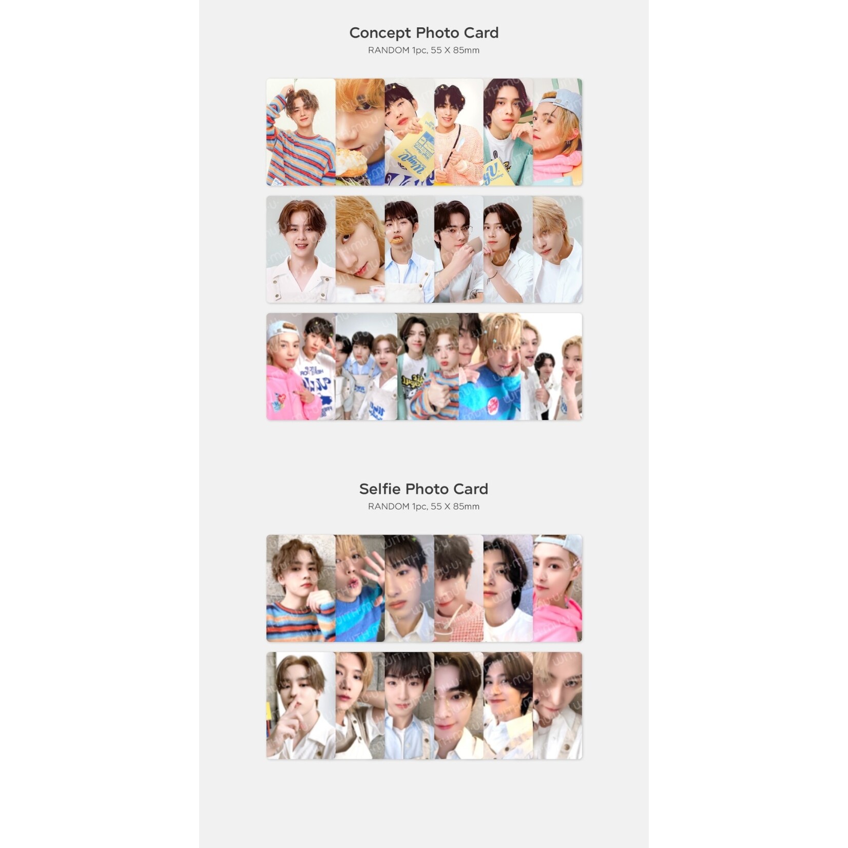 NCT WayV - 12 RANDOM TRADING CARD SET / 2024 SEASON'S GREETINGS OFFICIAL MD