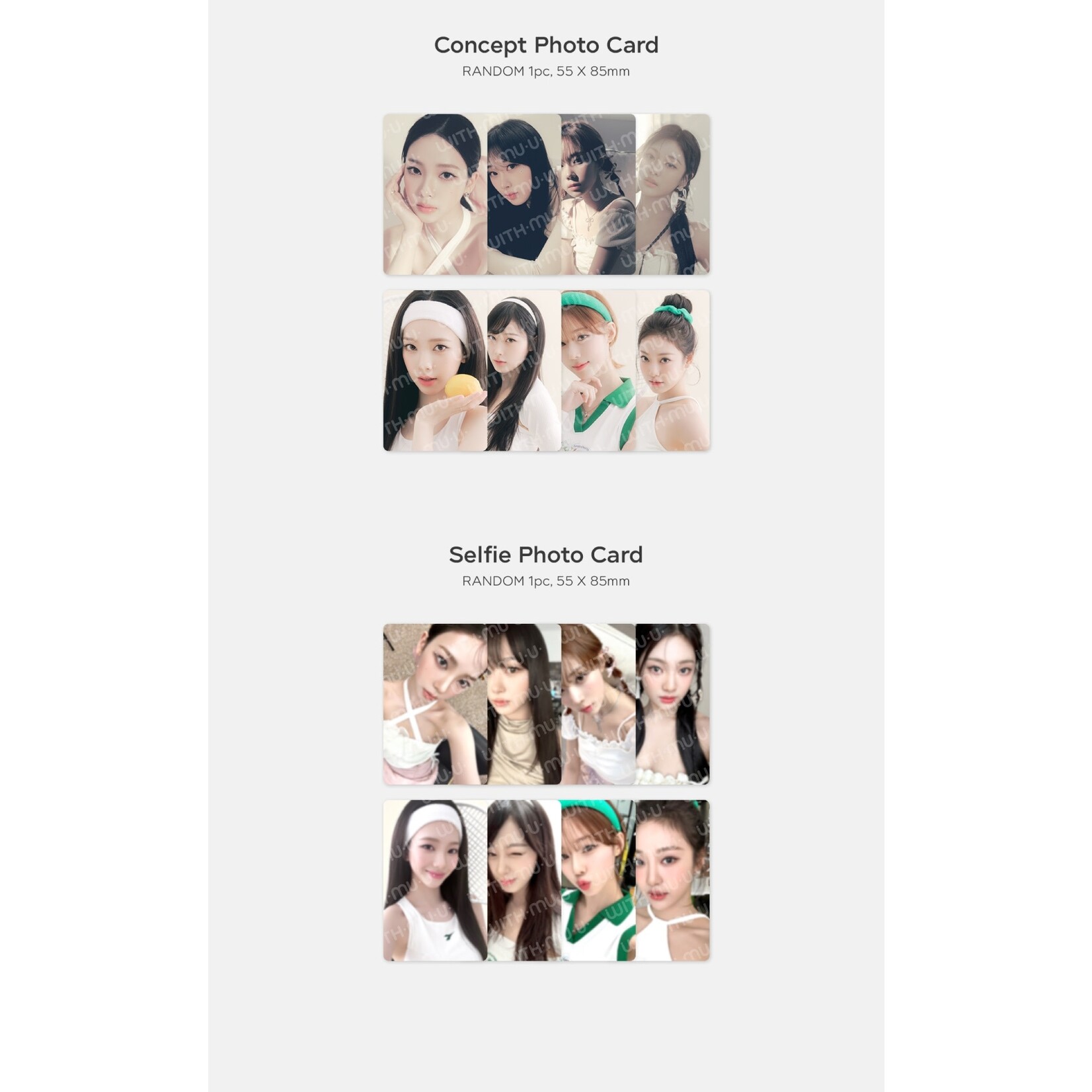 Aespa aespa - 12 RANDOM TRADING CARD SET / 2024 SEASON'S GREETINGS OFFICIAL MD