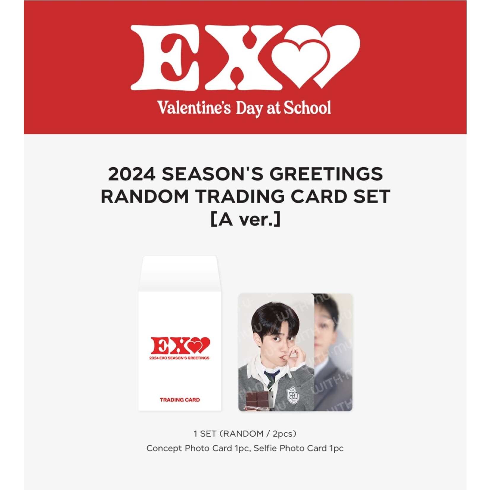 EXO [Summer Sale] EXO - 12 RANDOM TRADING CARD SET / 2024 SEASON'S GREETINGS OFFICIAL MD