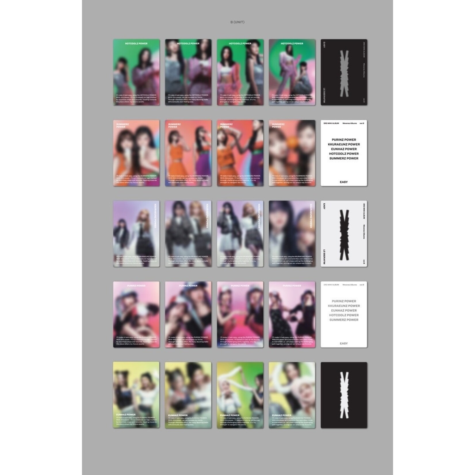 Le Sserafim LE SSERAFIM - 3rd Mini Album 'EASY' (Weverse Albums ver.) + Weverse Gift (WS)