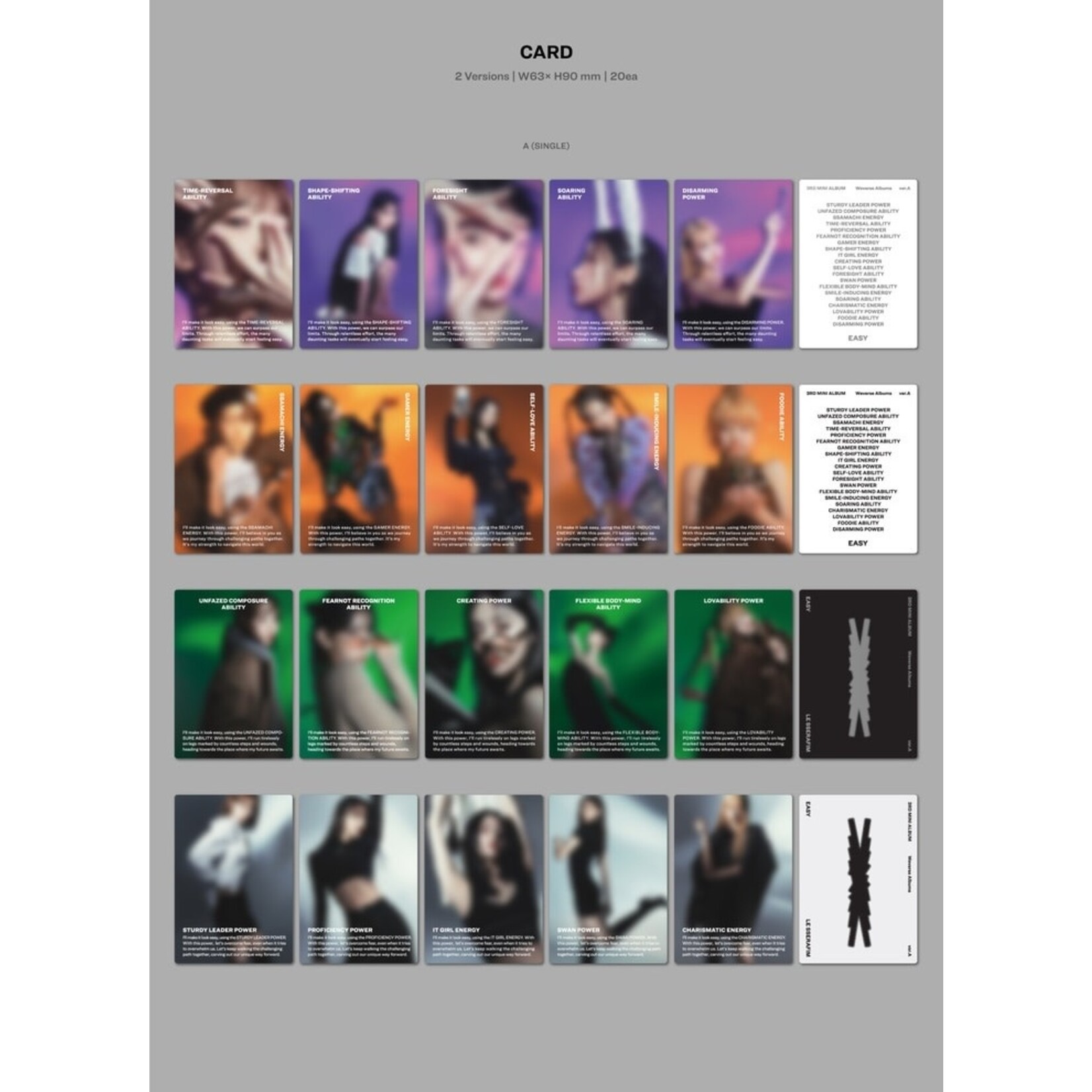 Le Sserafim LE SSERAFIM - 3rd Mini Album 'EASY' (Weverse Albums ver.) + Weverse Gift (WS)
