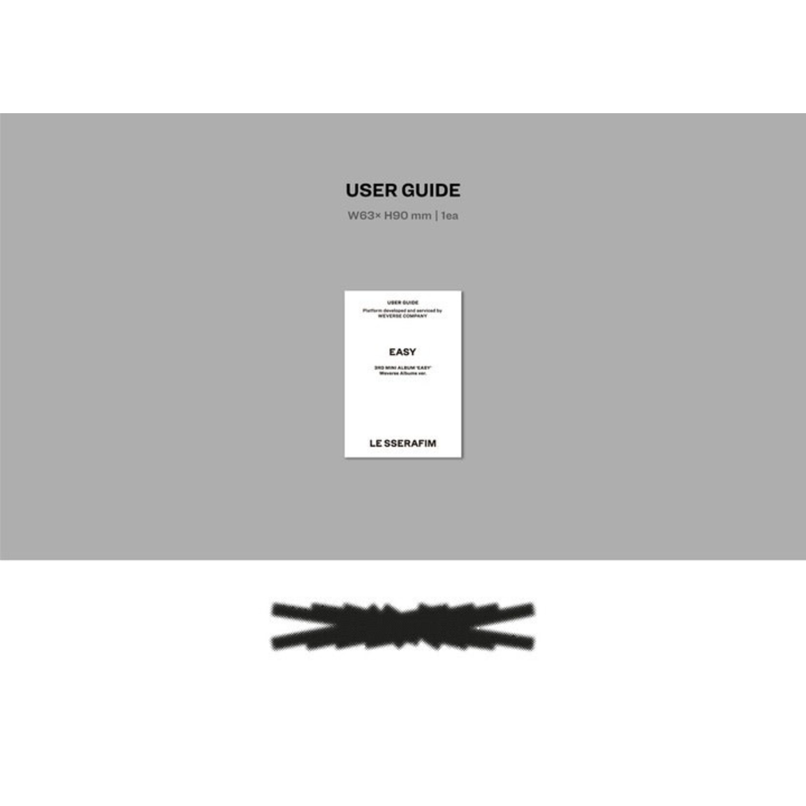 Le Sserafim LE SSERAFIM - 3rd Mini Album 'EASY' (Weverse Albums ver.) + Weverse Gift (WS)