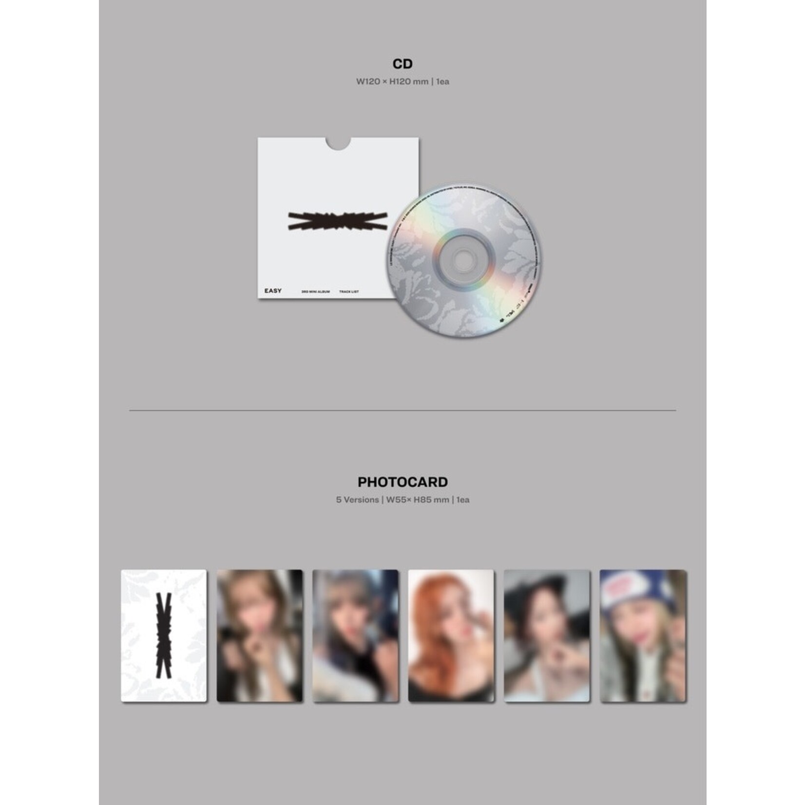Le Sserafim LE SSERAFIM - 3rd Mini Album 'EASY' (COMPACT ver.) + Weverse Gift (WS)