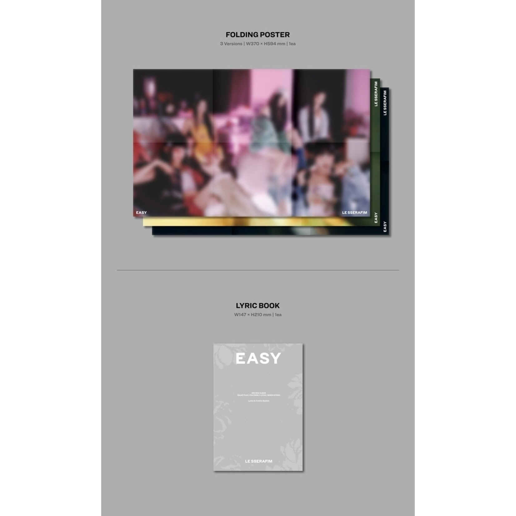 Le Sserafim LE SSERAFIM - 3rd Mini Album 'EASY' (Photobook Ver.)