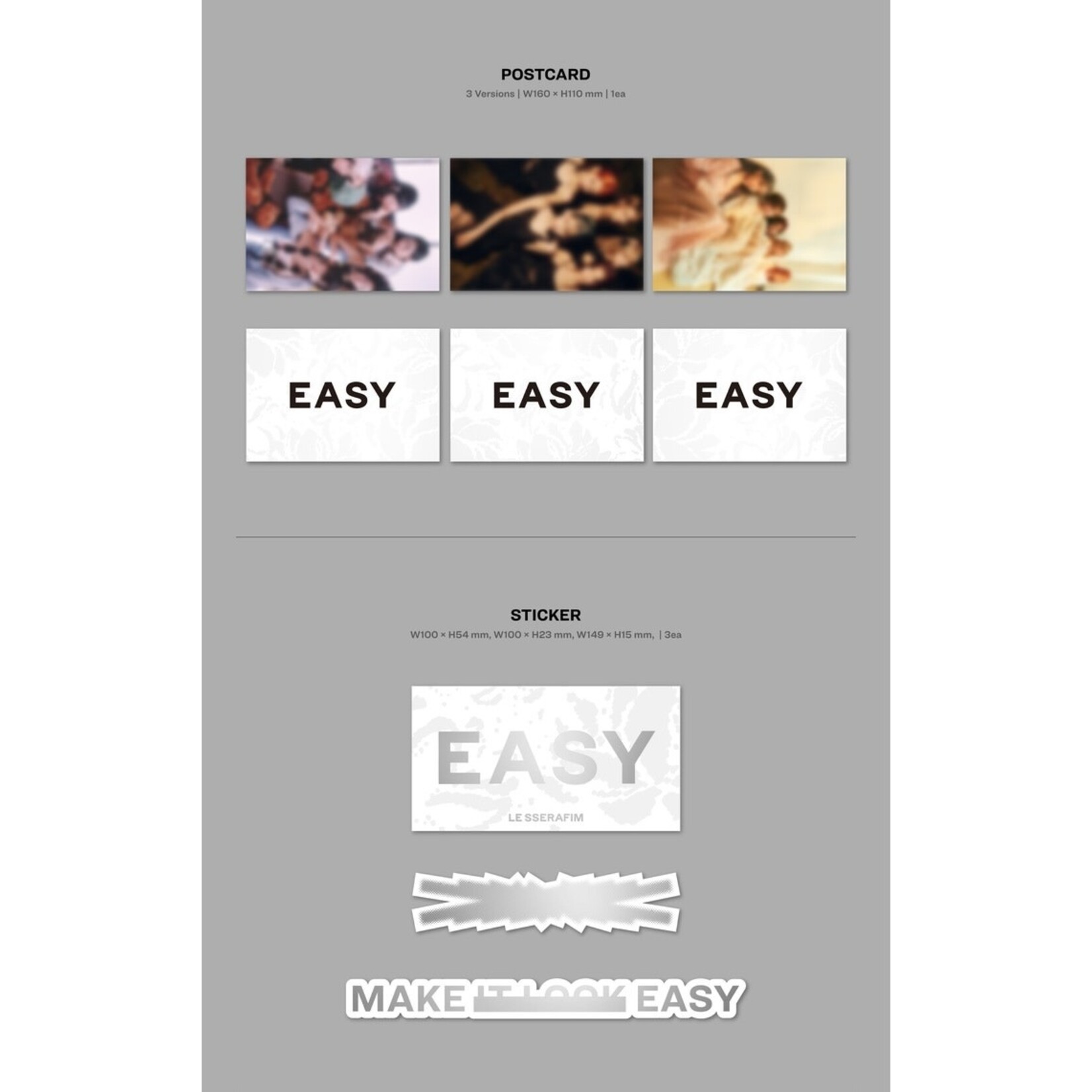 Le Sserafim [Summer Sale] LE SSERAFIM - 3rd Mini Album 'EASY' (Photobook Ver.) + Weverse Gift (WS)