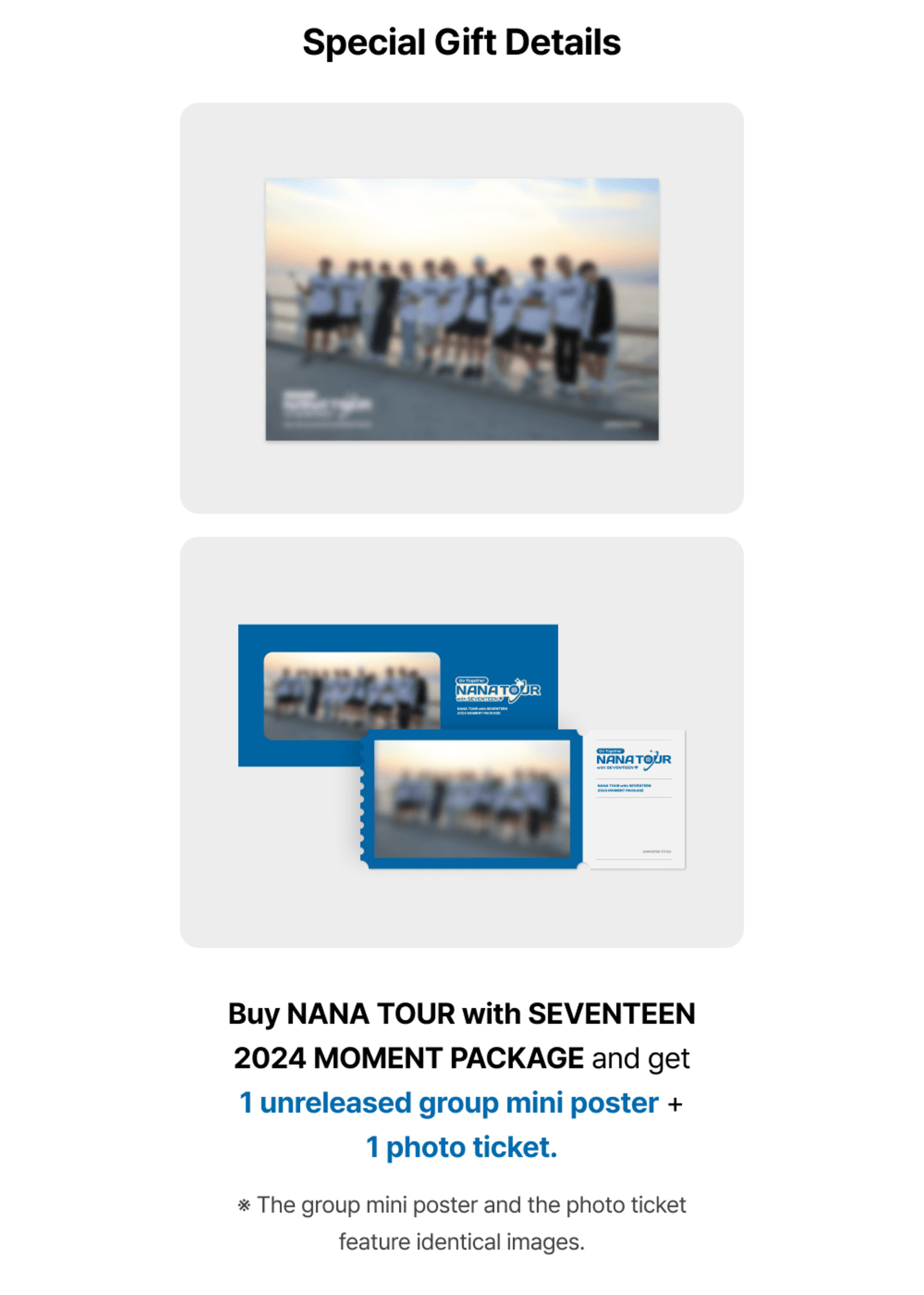 SEVENTEEN NANA TOUR with SEVENTEEN 2024 MOMENT PACKAGE + Weverse Gift