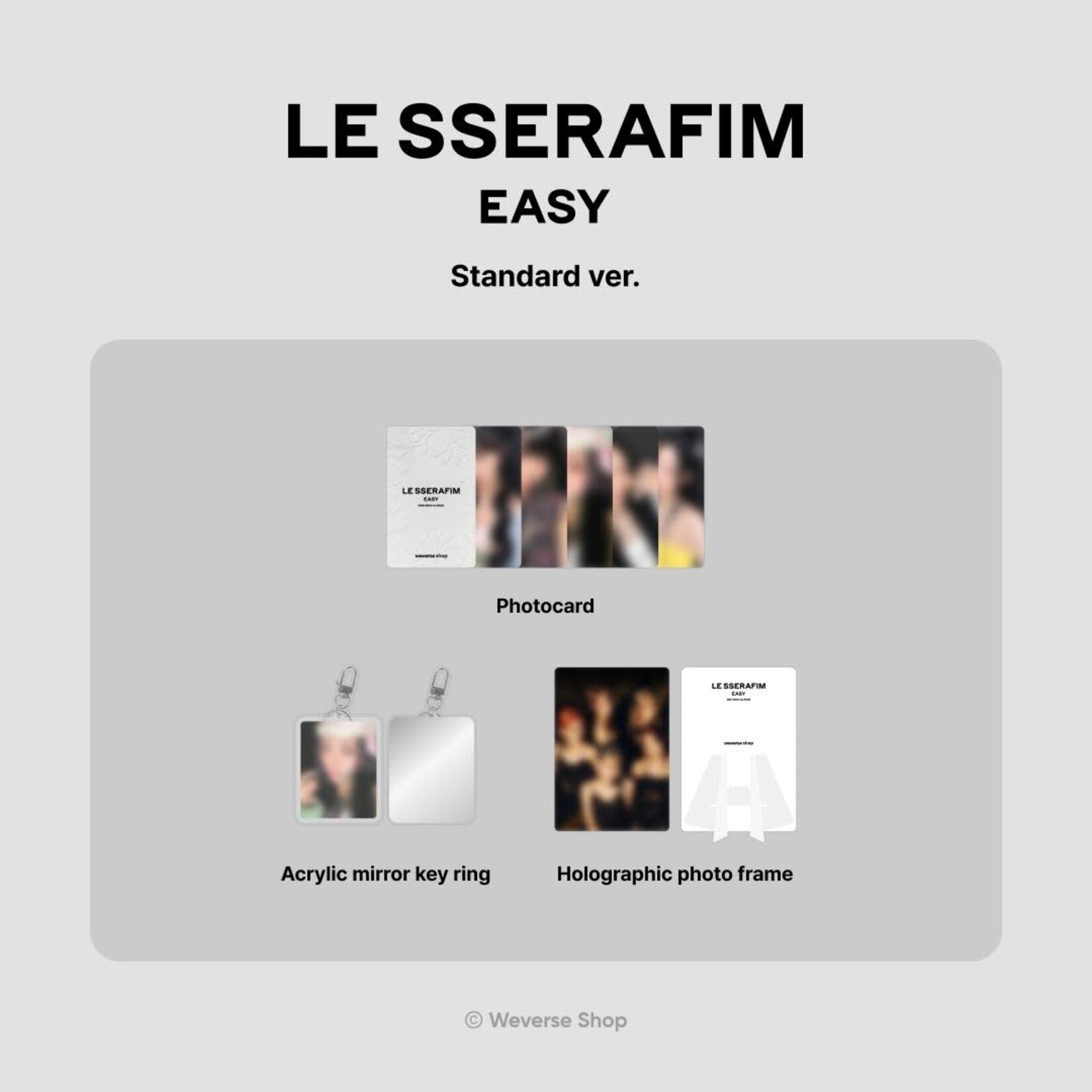 Le Sserafim [Summer Sale] LE SSERAFIM - 3rd Mini Album 'EASY' (Photobook Ver.) + Weverse Gift (WS)