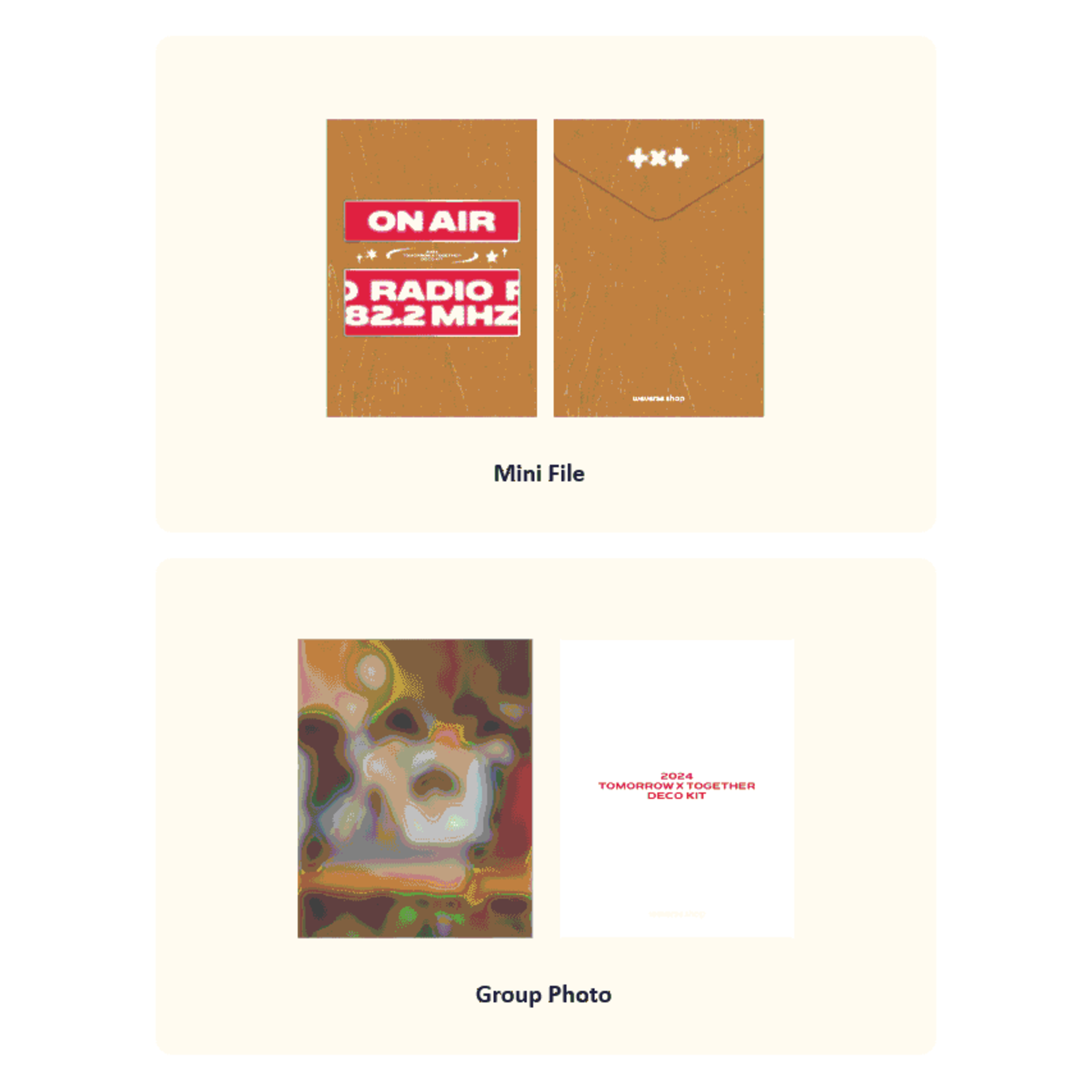 TXT TOMORROW X TOGETHER (TXT) - TOMORROW X TOGETHER 2024 DECO KIT + Weverse Gift (WS)