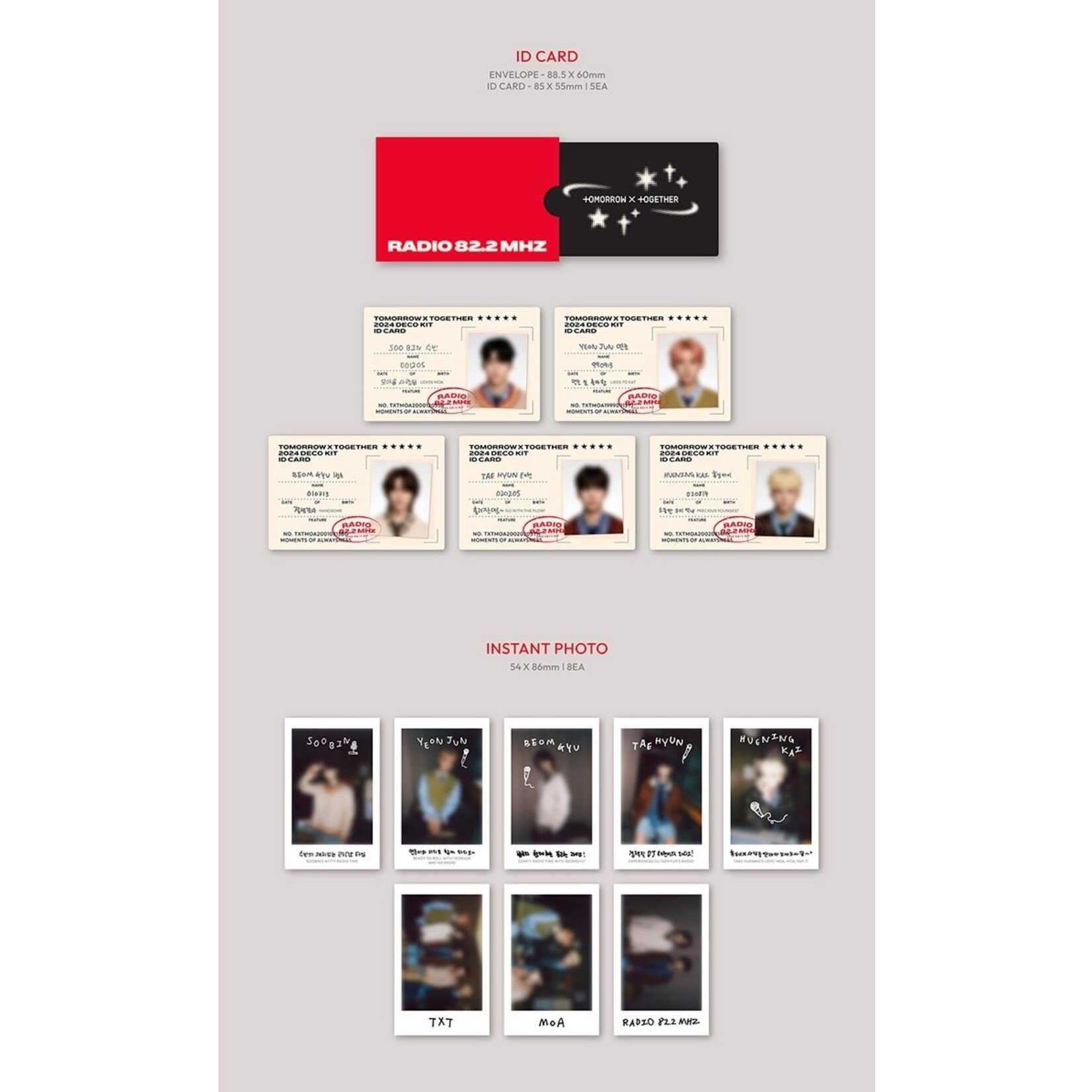 TXT TOMORROW X TOGETHER (TXT) - TOMORROW X TOGETHER 2024 DECO KIT + Weverse Gift (WS)