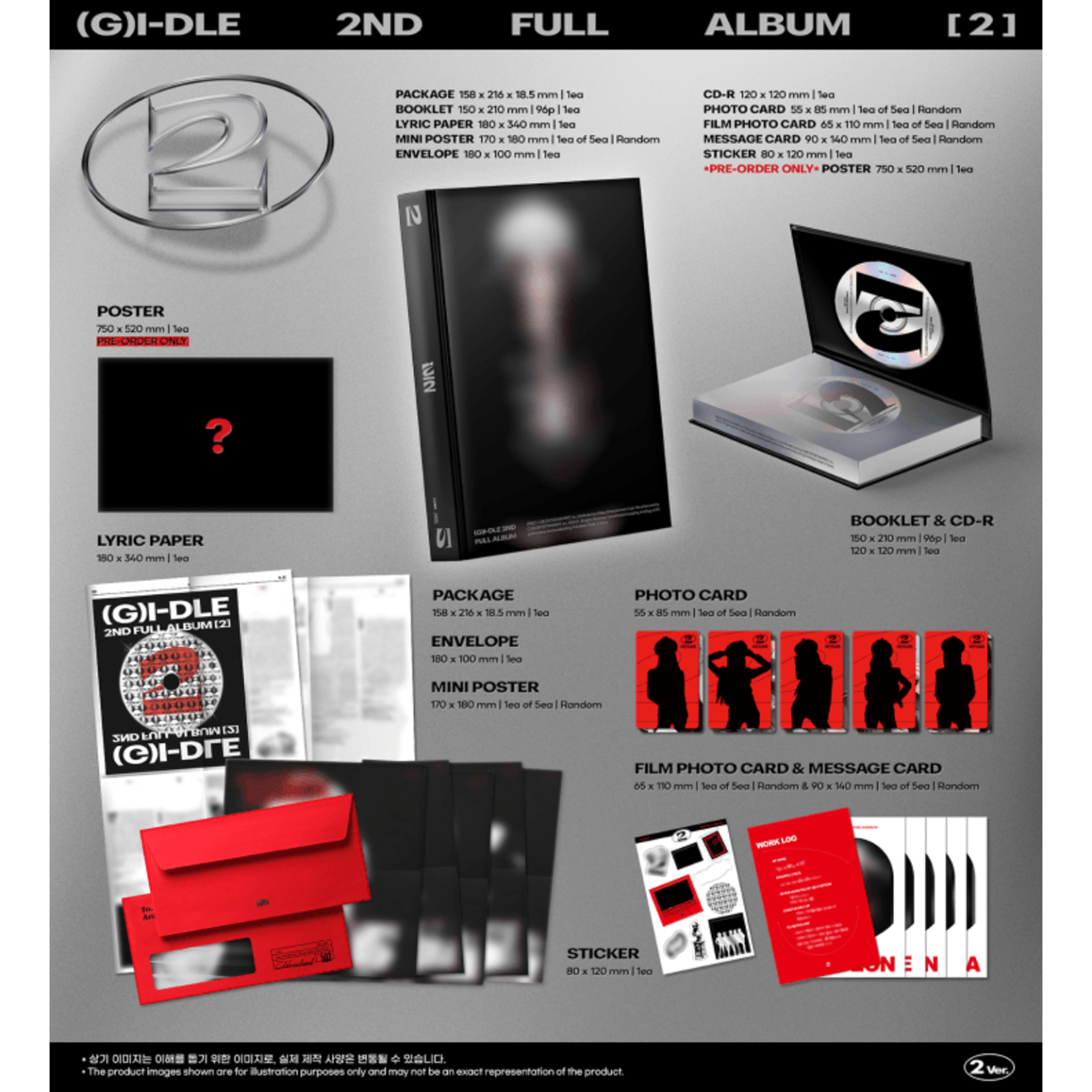 i-dle* (G)I-DLE - 2ND FULL ALBUM [2] (Photobook Ver.) + Weverse Gift (WS)