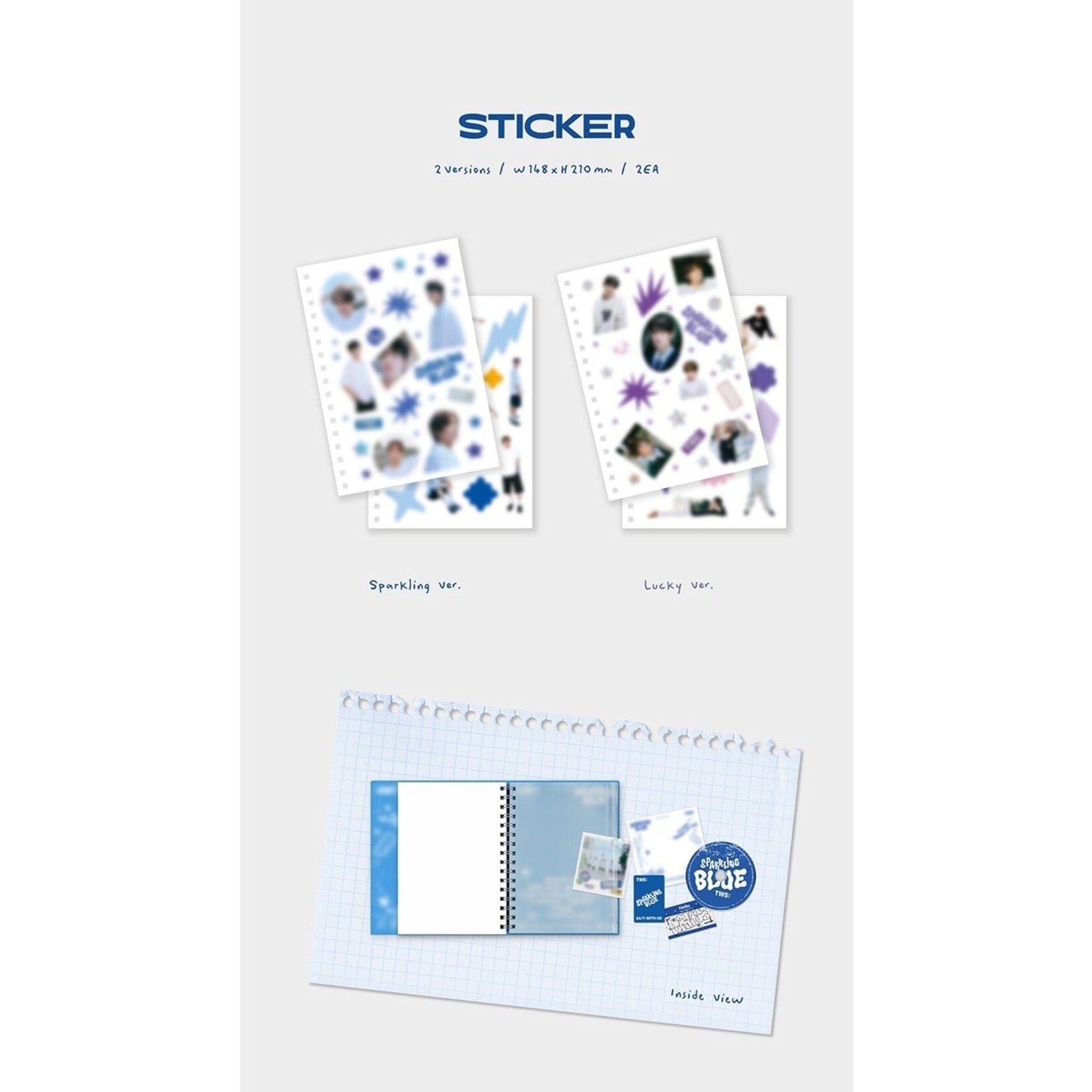 TWS [LUCKY DRAW] TWS - 1st Mini Album 'Sparkling Blue' (Photobook Ver.) + Random Photocard (SW)