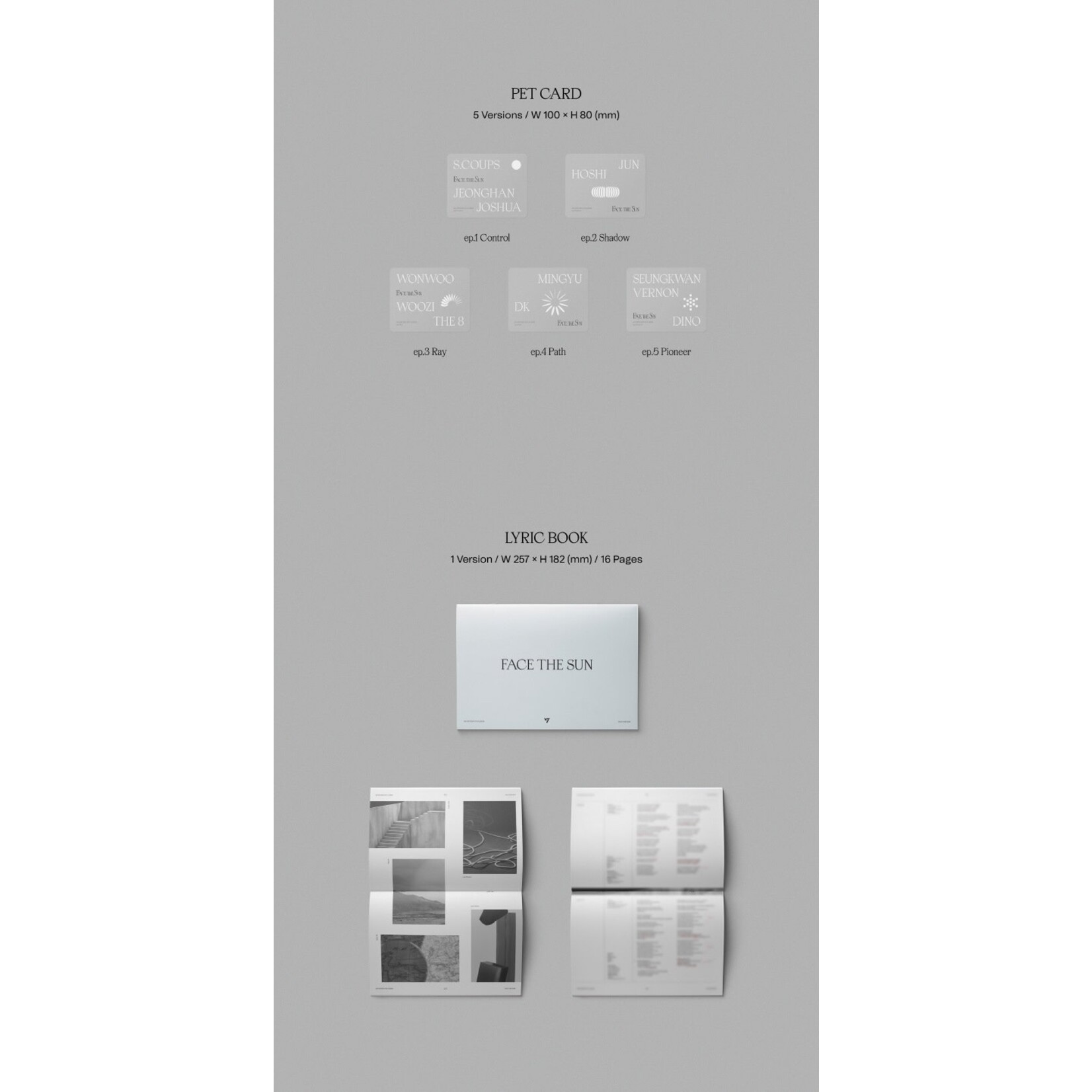 Seventeen SEVENTEEN - Vol.4 [Face the Sun] Photobook ver