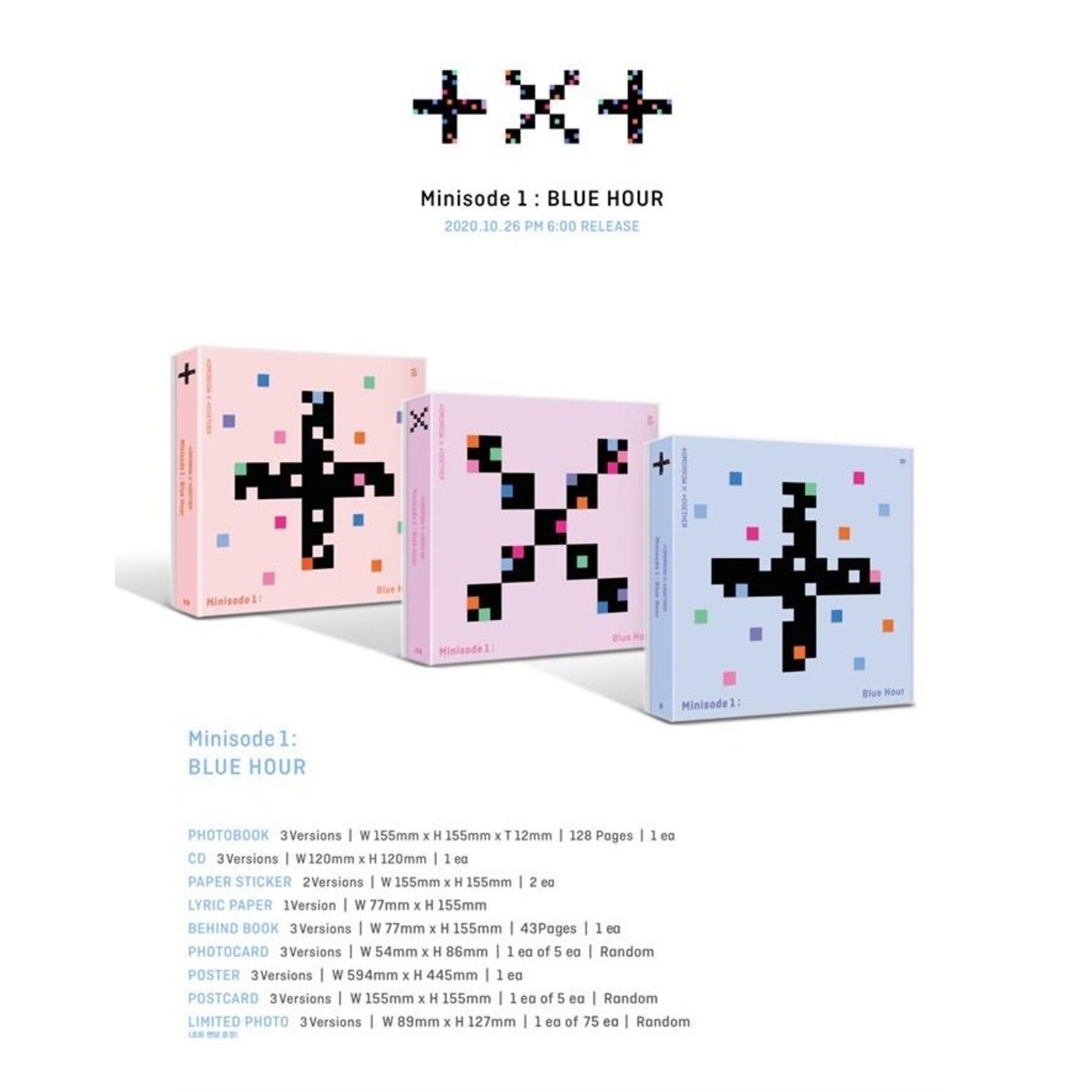 TXT TXT(TOMORROW X TOGETHER) - Album [minisode1 : Blue Hour]