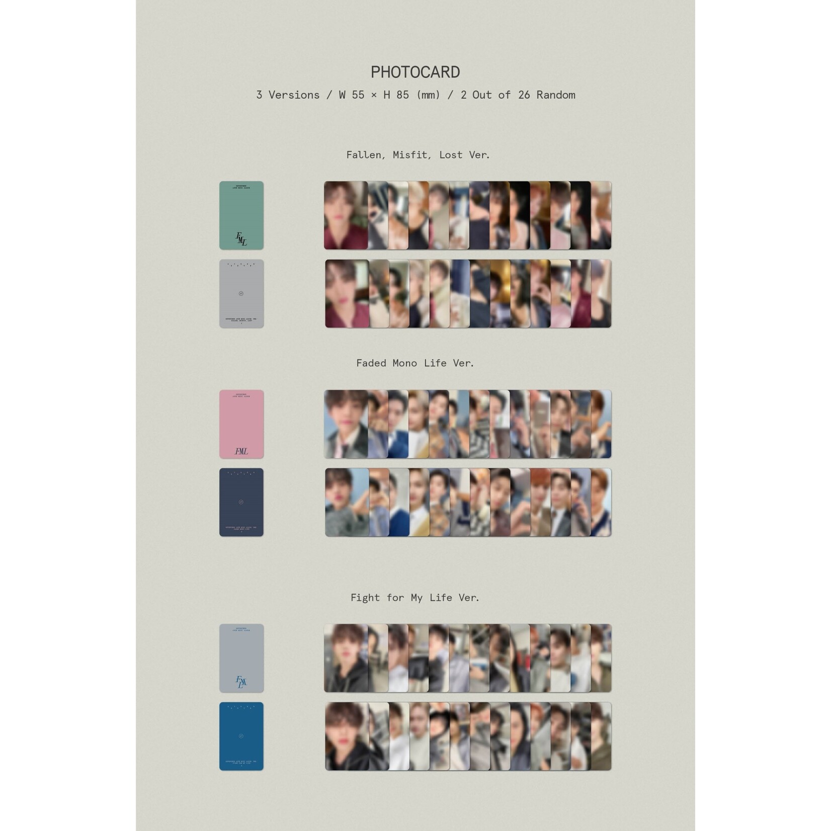 Seventeen SEVENTEEN-10th Mini Album [FML] Photobook ver