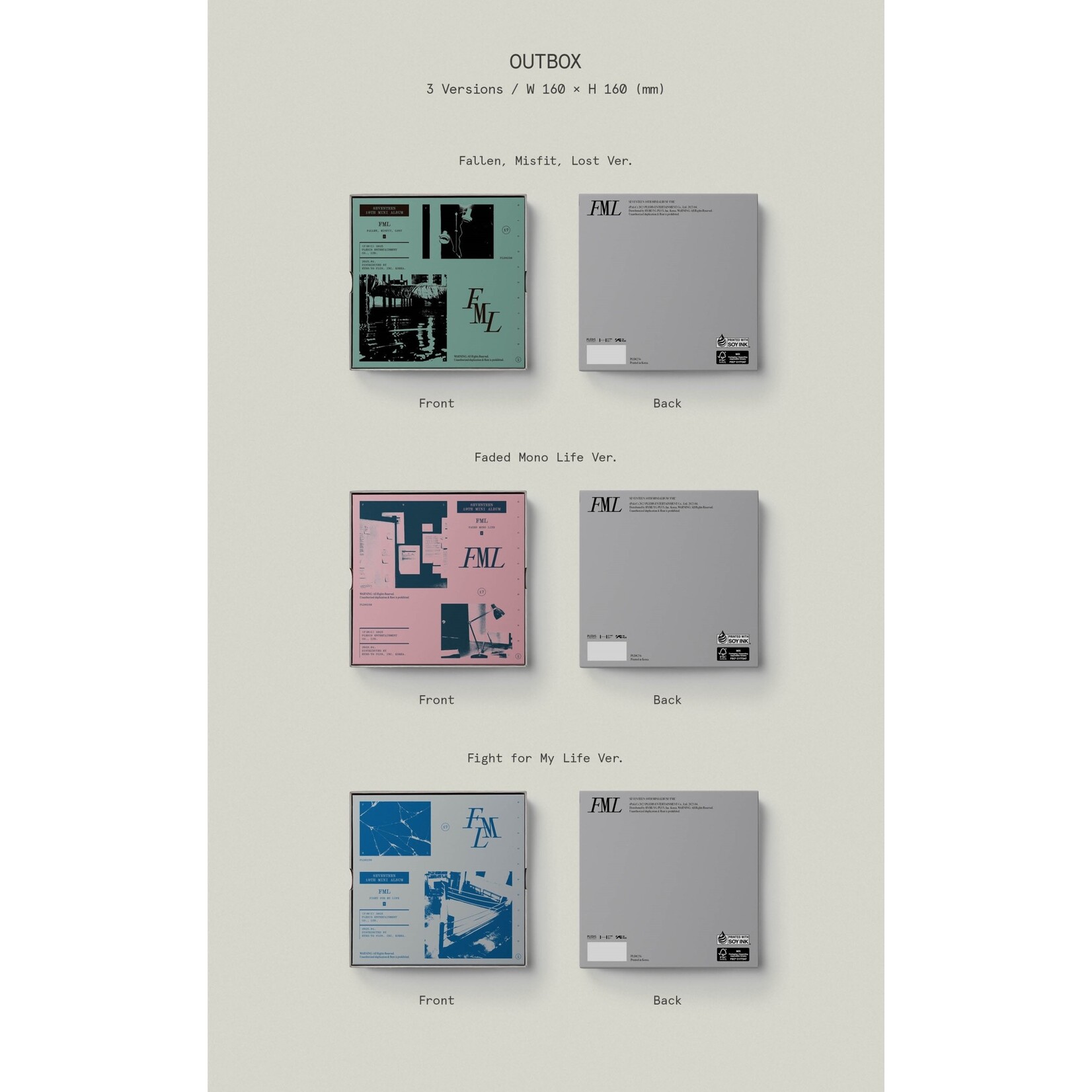 Seventeen SEVENTEEN-10th Mini Album [FML] Photobook ver