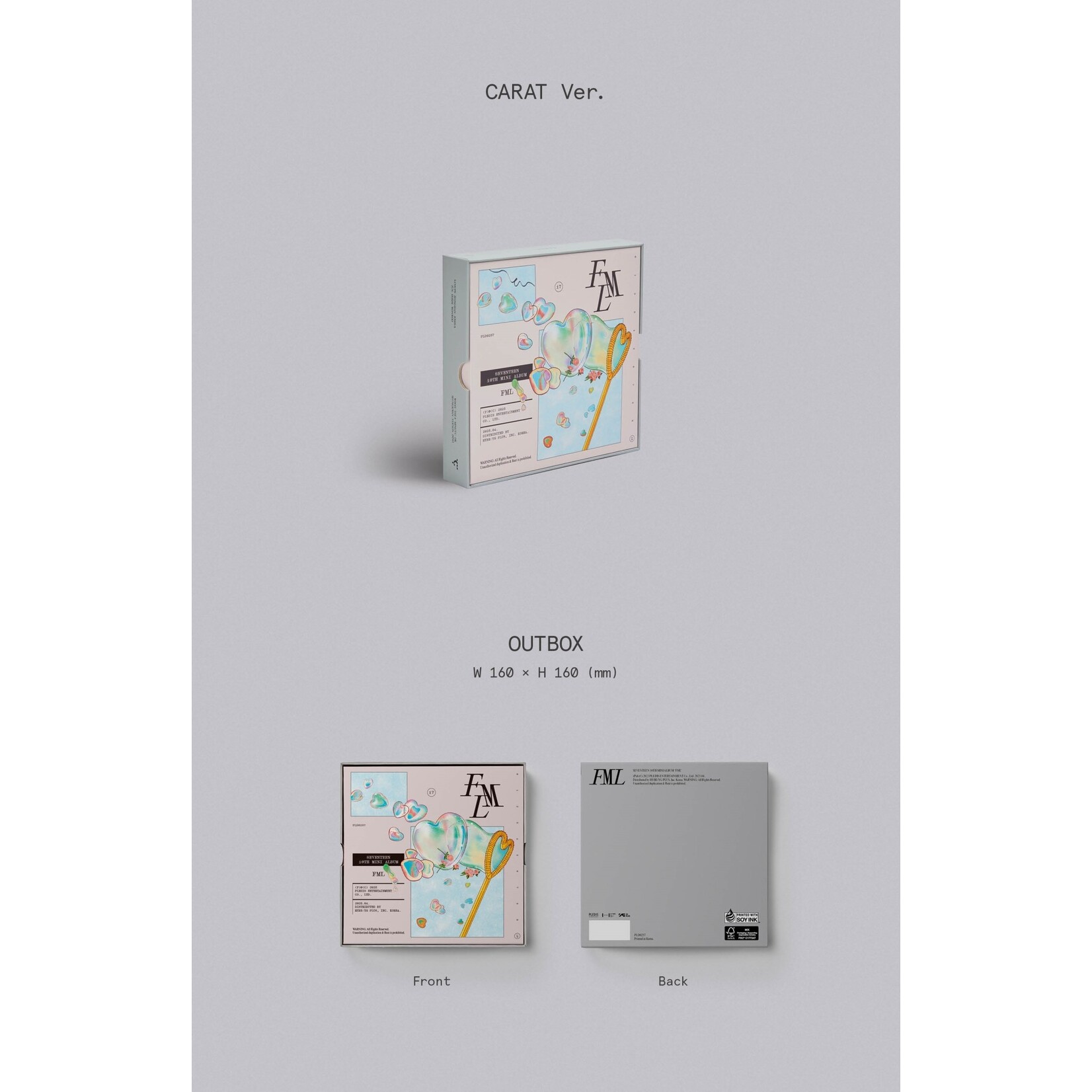 Seventeen SEVENTEEN-10th Mini Album [FML] (CARAT Ver.)