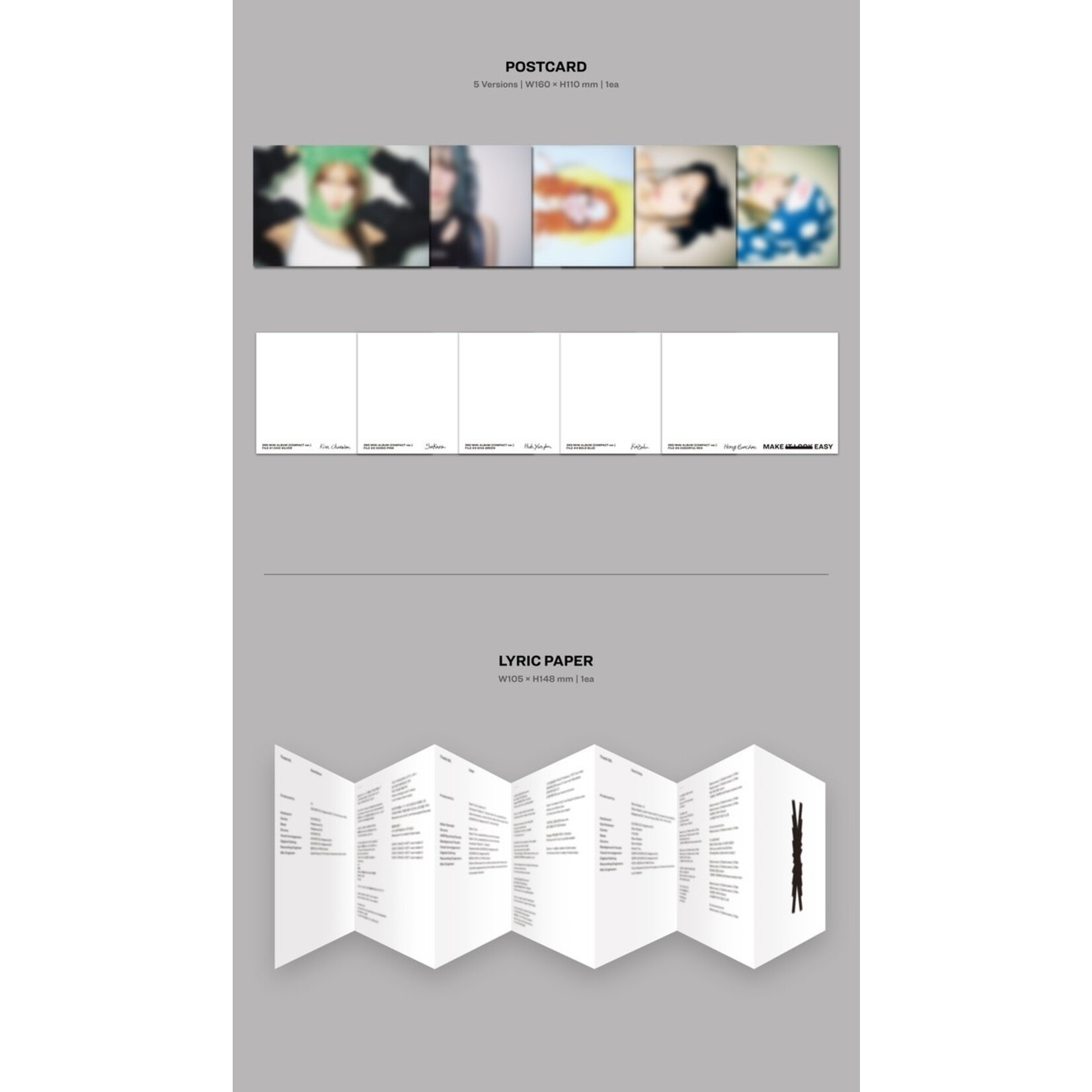 Le Sserafim LE SSERAFIM - 3rd Mini Album 'EASY' (COMPACT ver.) + Weverse Showcase Gift (WS)