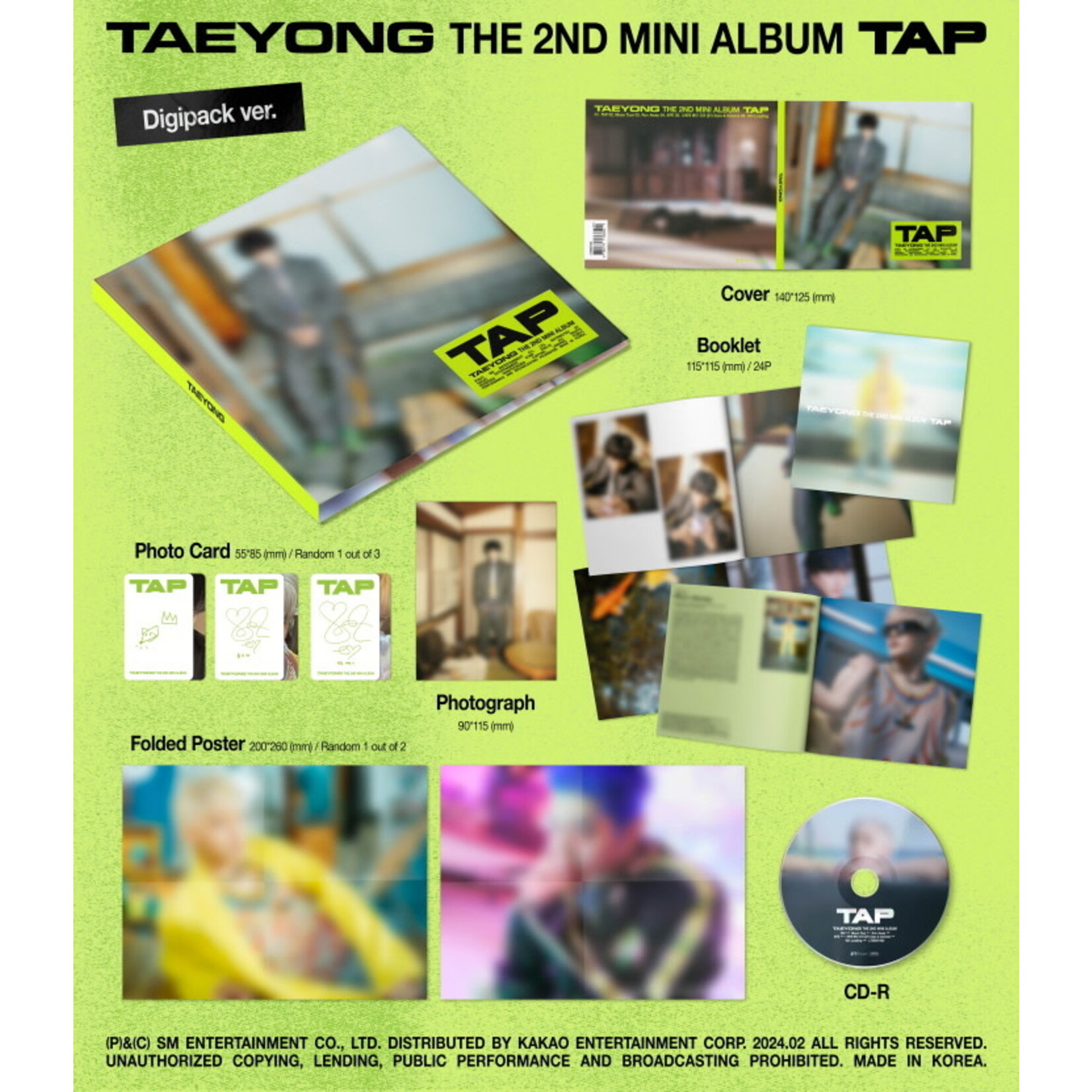 NCT TAEYONG - 2nd Mini Album [TAP] (Digipack Ver.)