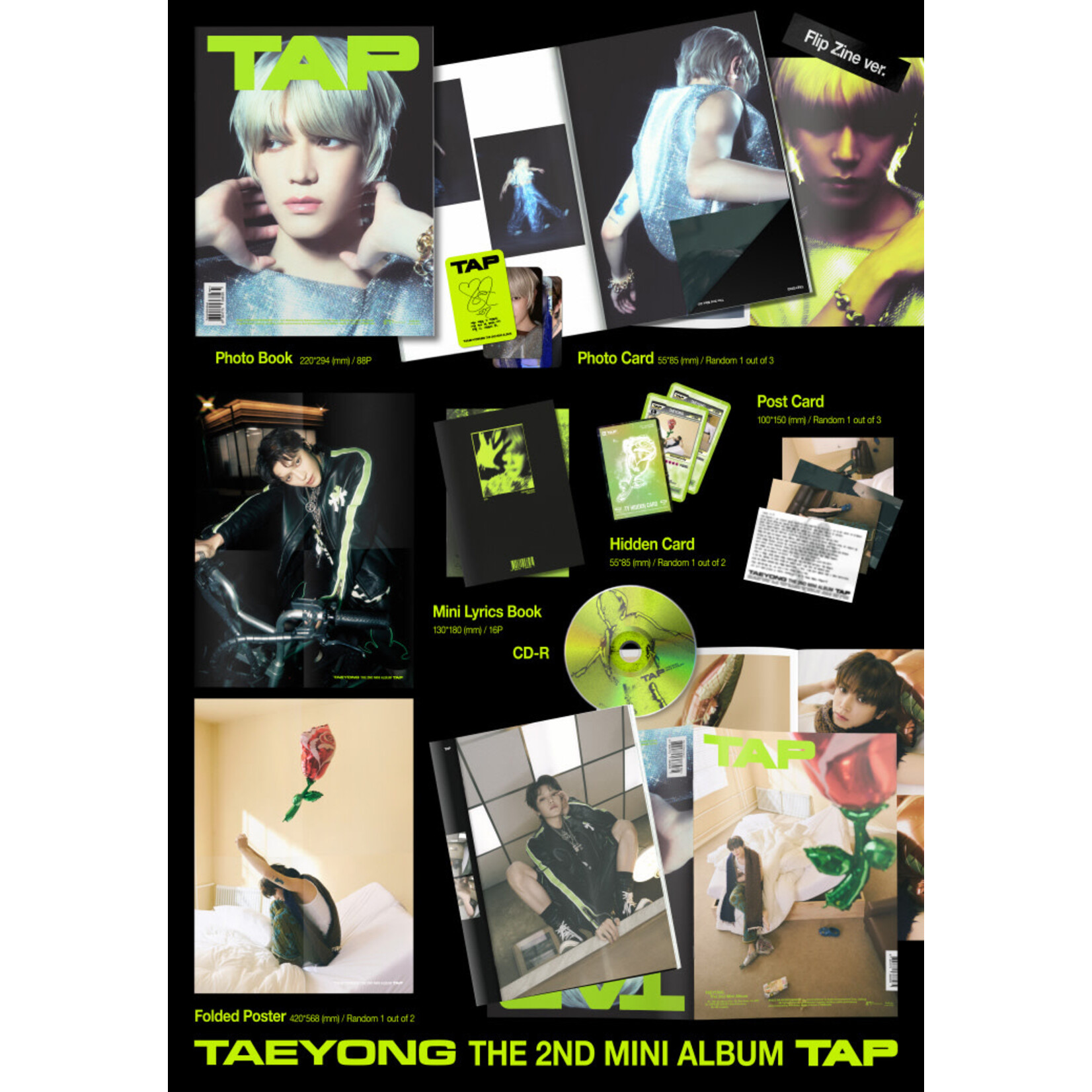 NCT TAEYONG - 2nd Mini Album [TAP] (Flip Zine Ver.) + Photocard (SW)