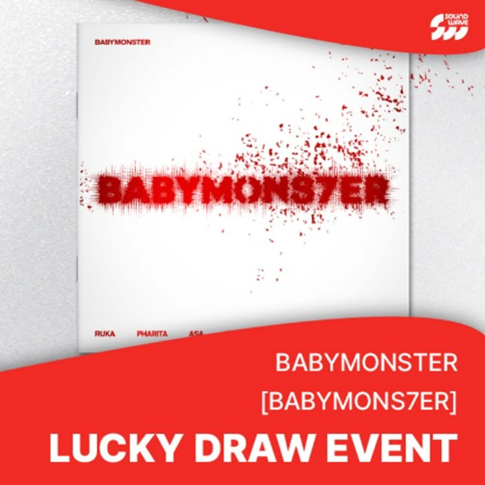 BABYMONSTER [LUCKY DRAW] BABYMONSTER - 1st MINI ALBUM [BABYMONS7ER] PHOTOBOOK VER. + Random Photocard (SW)