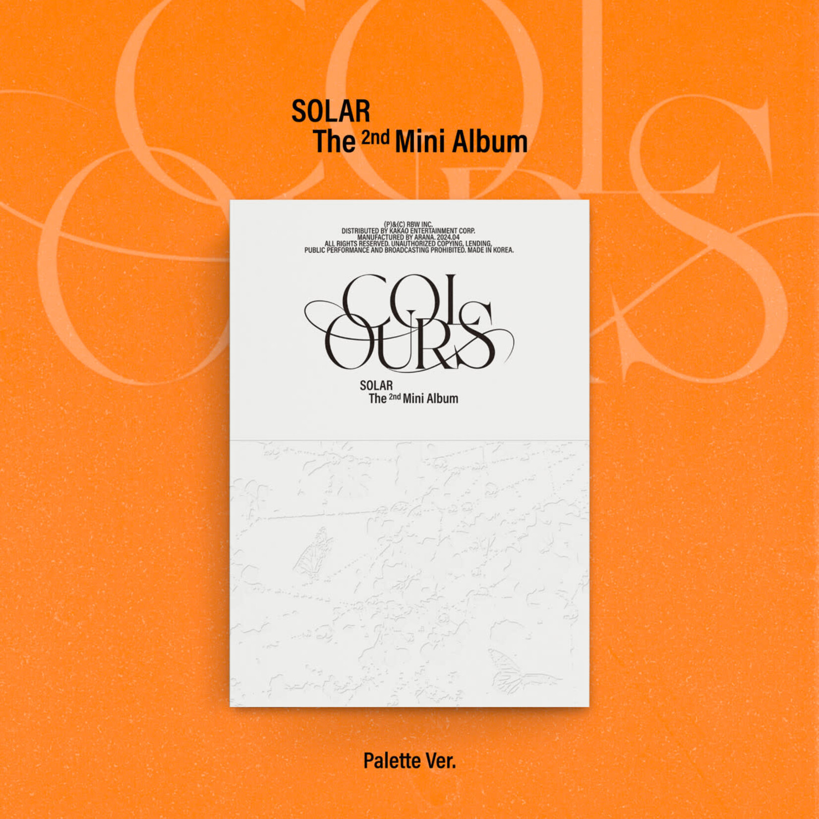 Mamamoo SOLAR - 2nd Mini Album [COLOURS] (Palette Ver.)