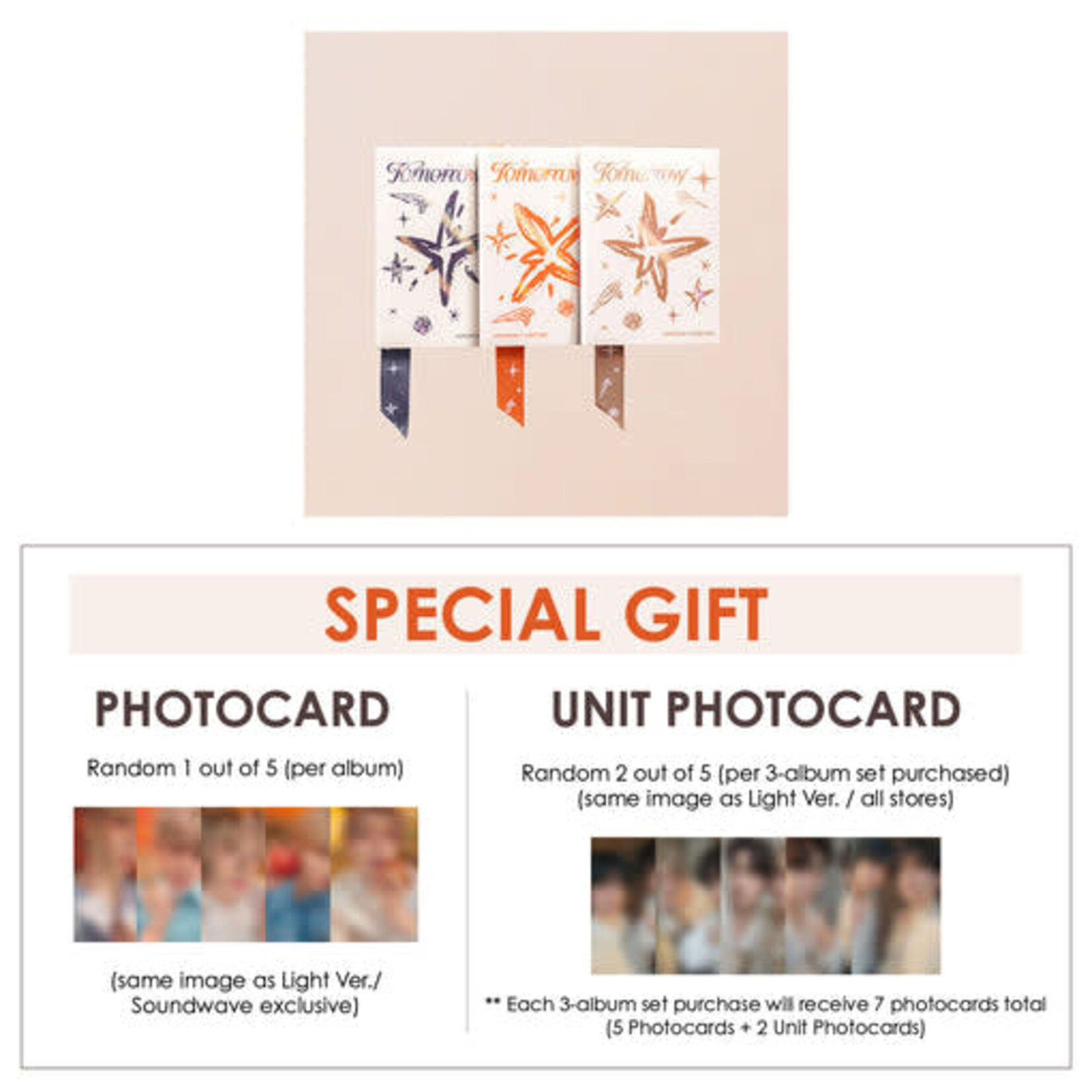 TXT [LUCKY DRAW] TOMORROW X TOGETHER (TXT) - minisode 3: TOMORROW + Random Photocard (SW)