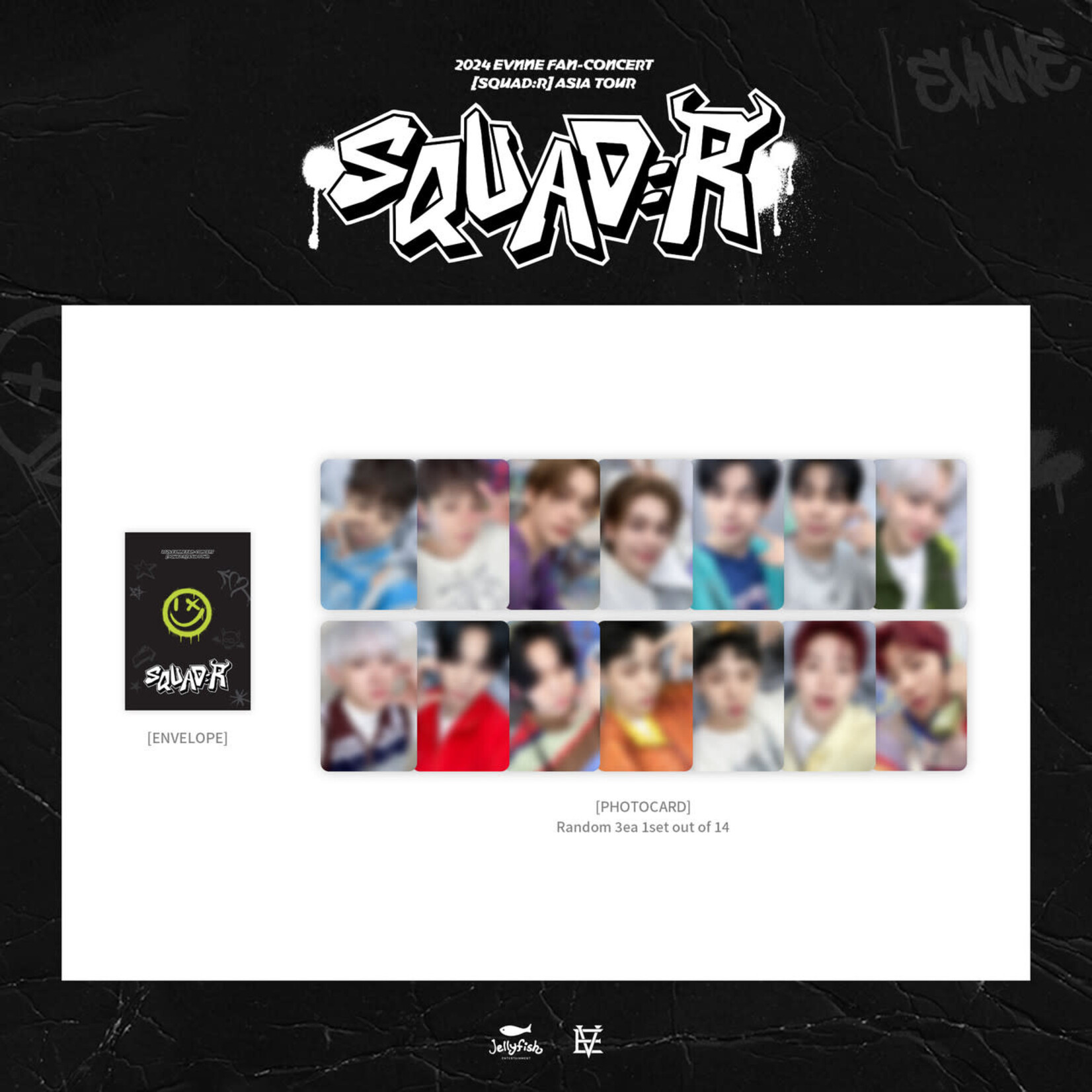 EVNNE EVNNE - 2024 EVNNE FAN-CONCERT [SQUAD:R] OFFICIAL MD : RANDOM PHOTO CARD SET