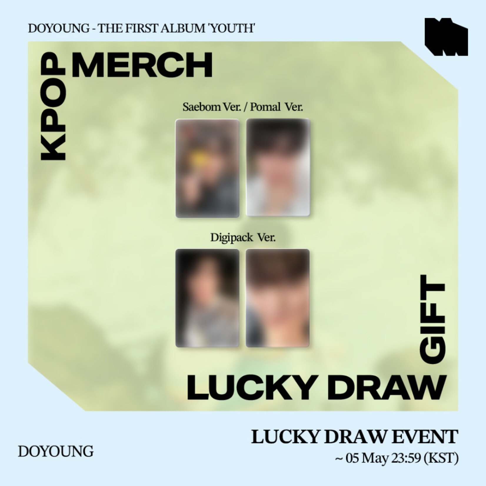 NCT [Kpop Merch LUCKY DRAW EVENT] DOYOUNG - The 1st Album [YOUTH]