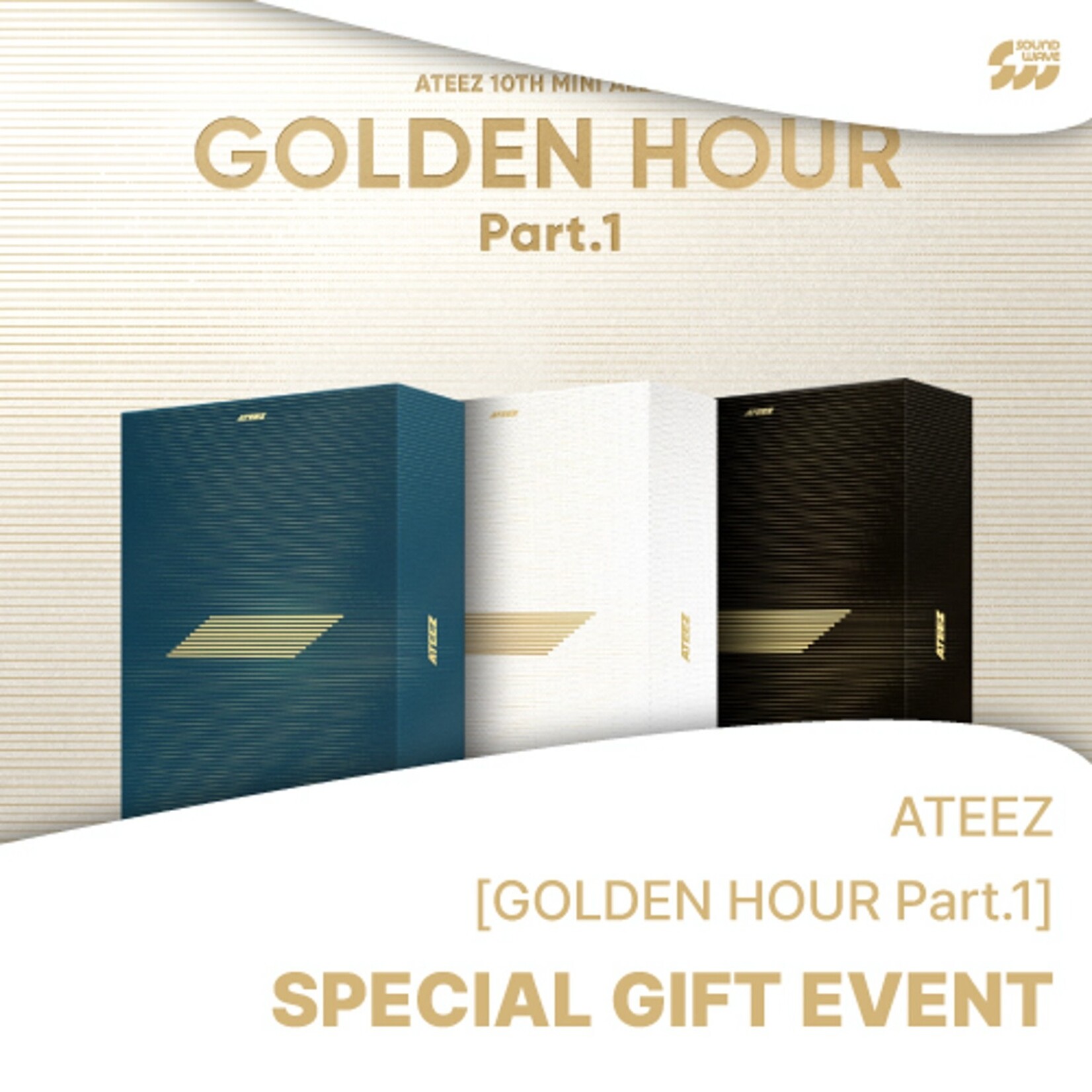 ATEEZ ATEEZ - 10th Mini Album [GOLDEN HOUR : Part.1] + Random Photocard (SW)