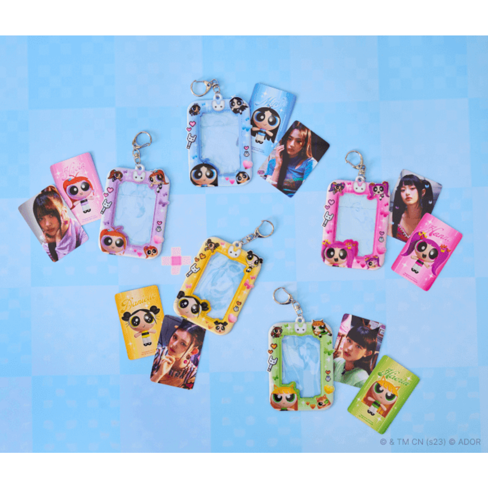 NewJeans [Summer Sale] NewJeans - THE POWERPUFF GIRLS x NJ PHOTO HOLDER KEYRING VER.2