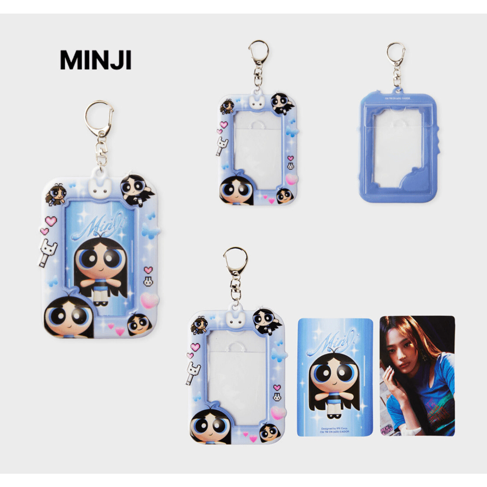 NewJeans [Summer Sale] NewJeans - THE POWERPUFF GIRLS x NJ PHOTO HOLDER KEYRING VER.2