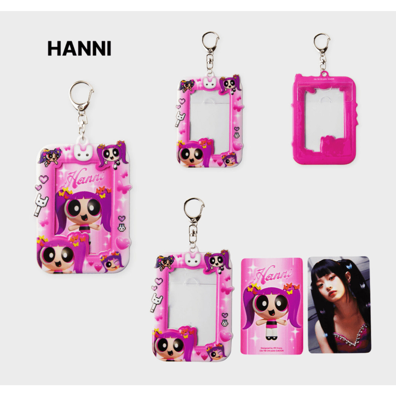 NewJeans [Summer Sale] NewJeans - THE POWERPUFF GIRLS x NJ PHOTO HOLDER KEYRING VER.2