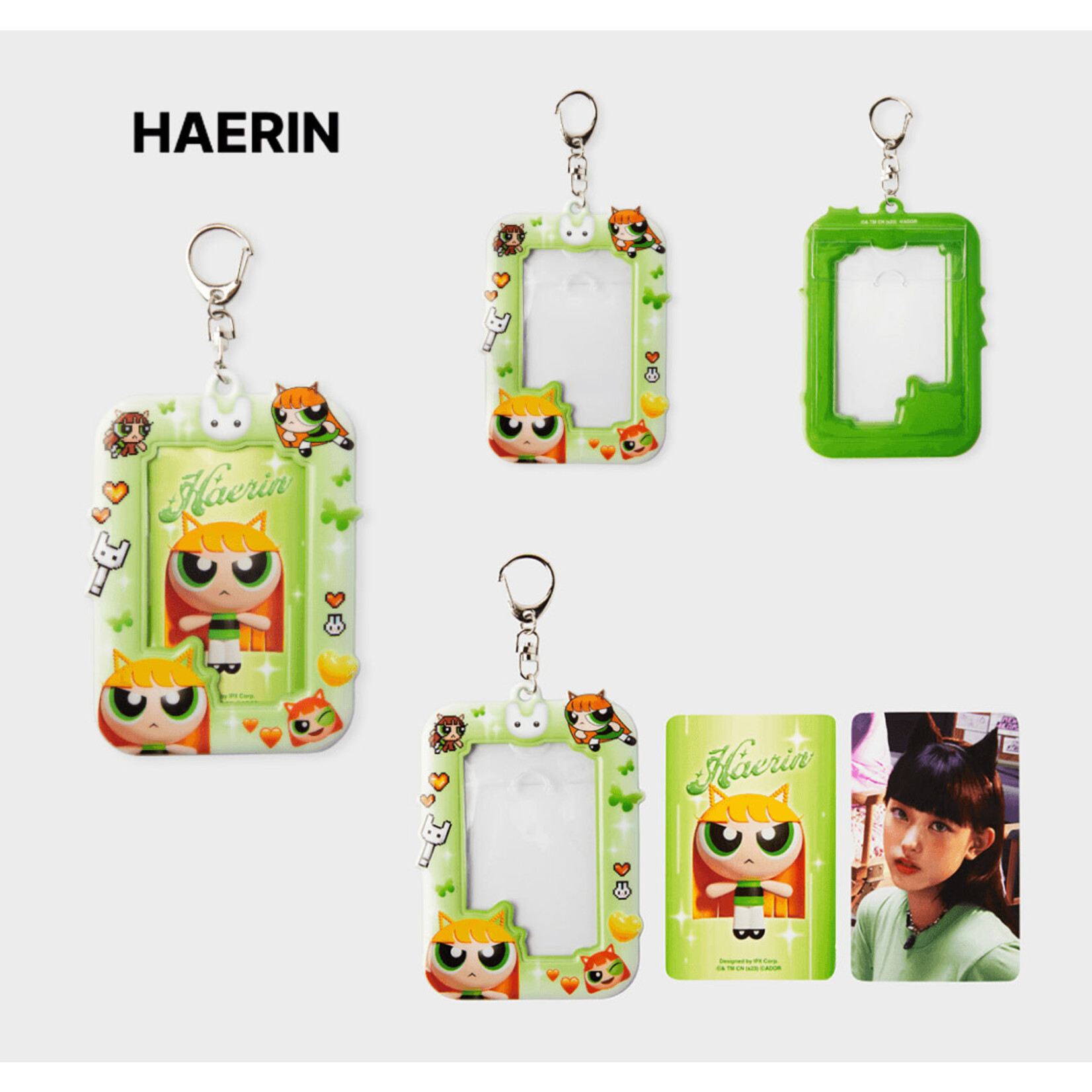 NewJeans [Summer Sale] NewJeans - THE POWERPUFF GIRLS x NJ PHOTO HOLDER KEYRING VER.2