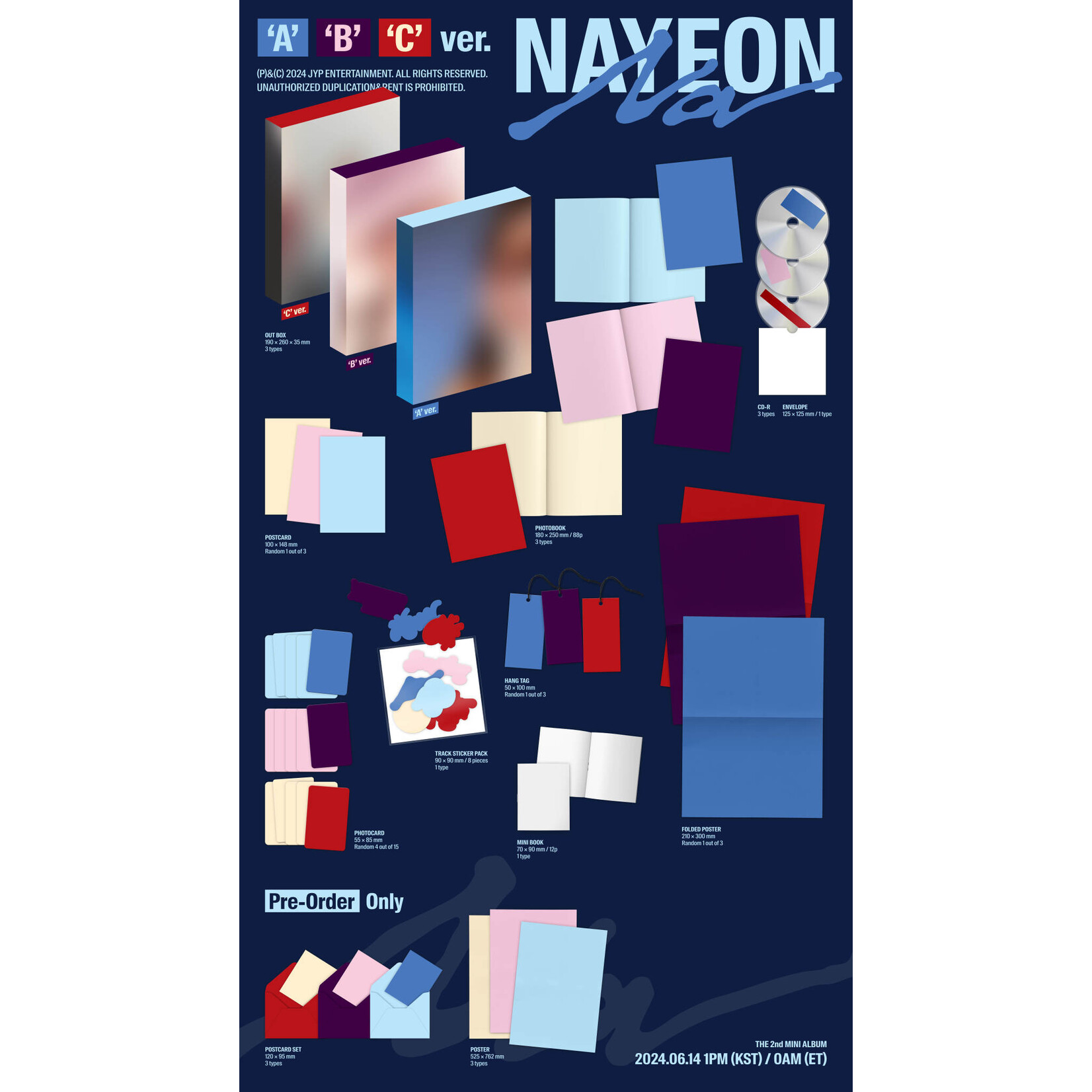 Twice NAYEON - The 2nd Mini Album [NA] (Photobook Ver.) + JYP SHOP Gift
