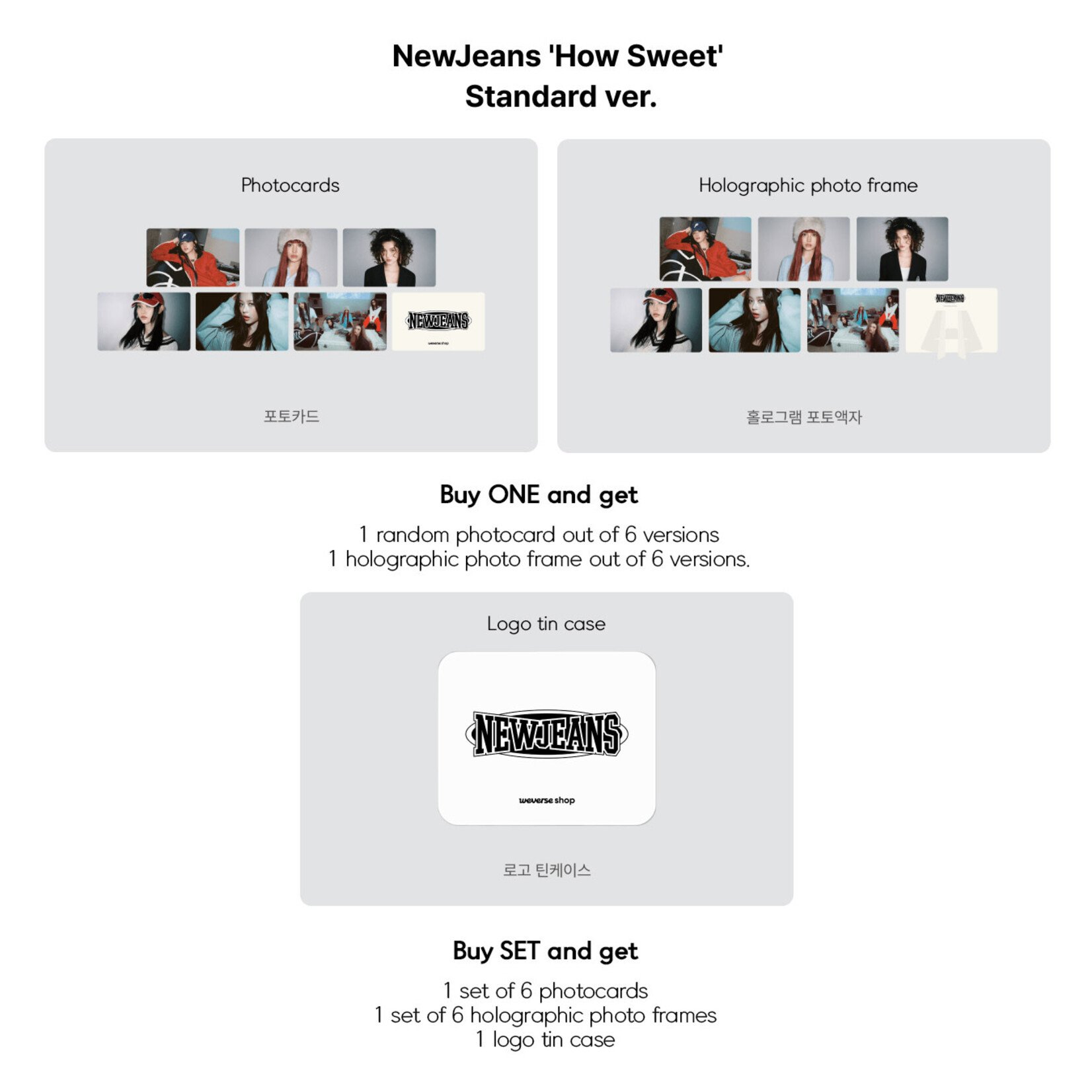 NewJeans NewJeans - [How Sweet] (Standard ver.) + Weverse Gift (WS)