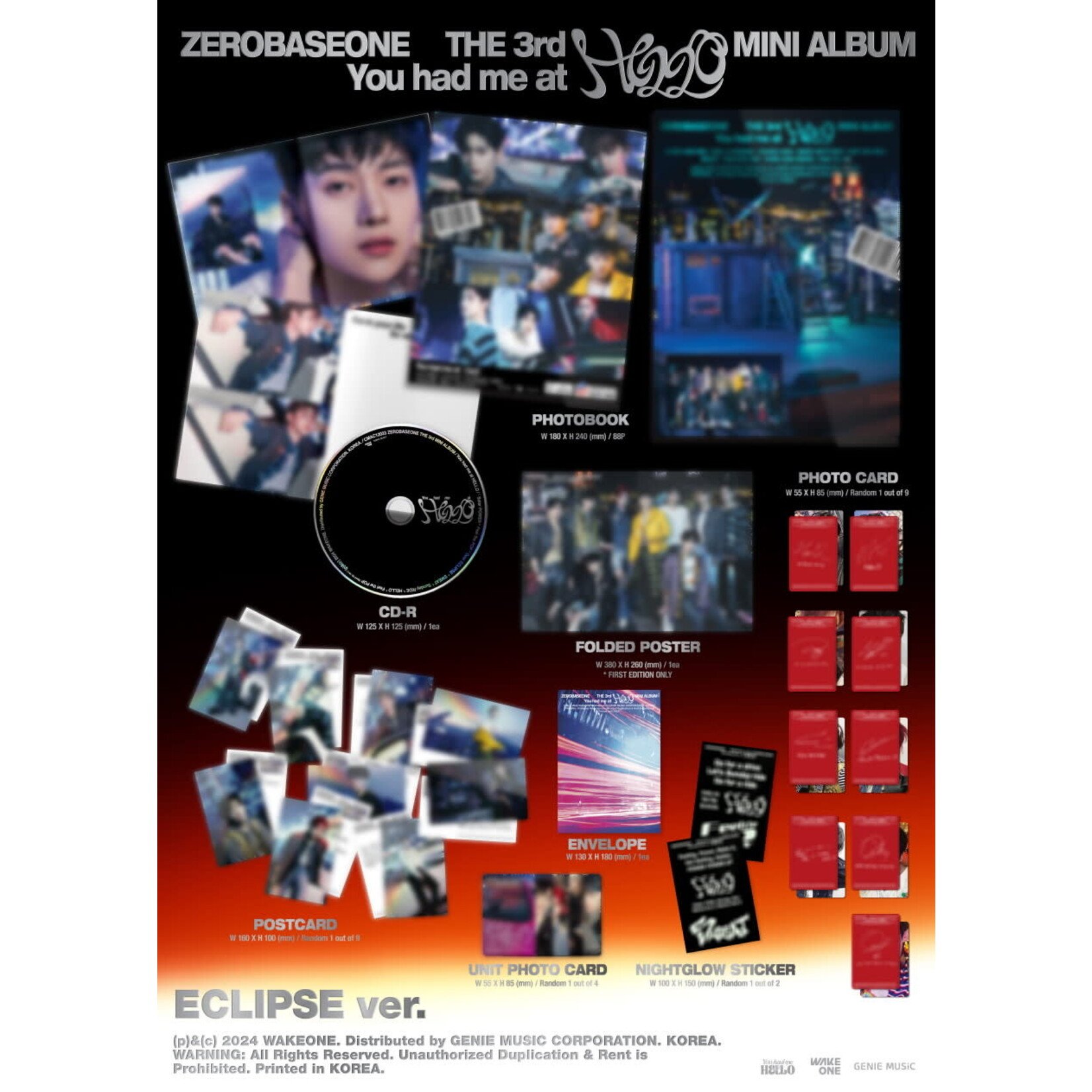 ZeroBaseOne [MAKESTAR Lucky Draw] Zerobaseone - 3rd Mini Album [You had me at HELLO] (Photobook ver.)