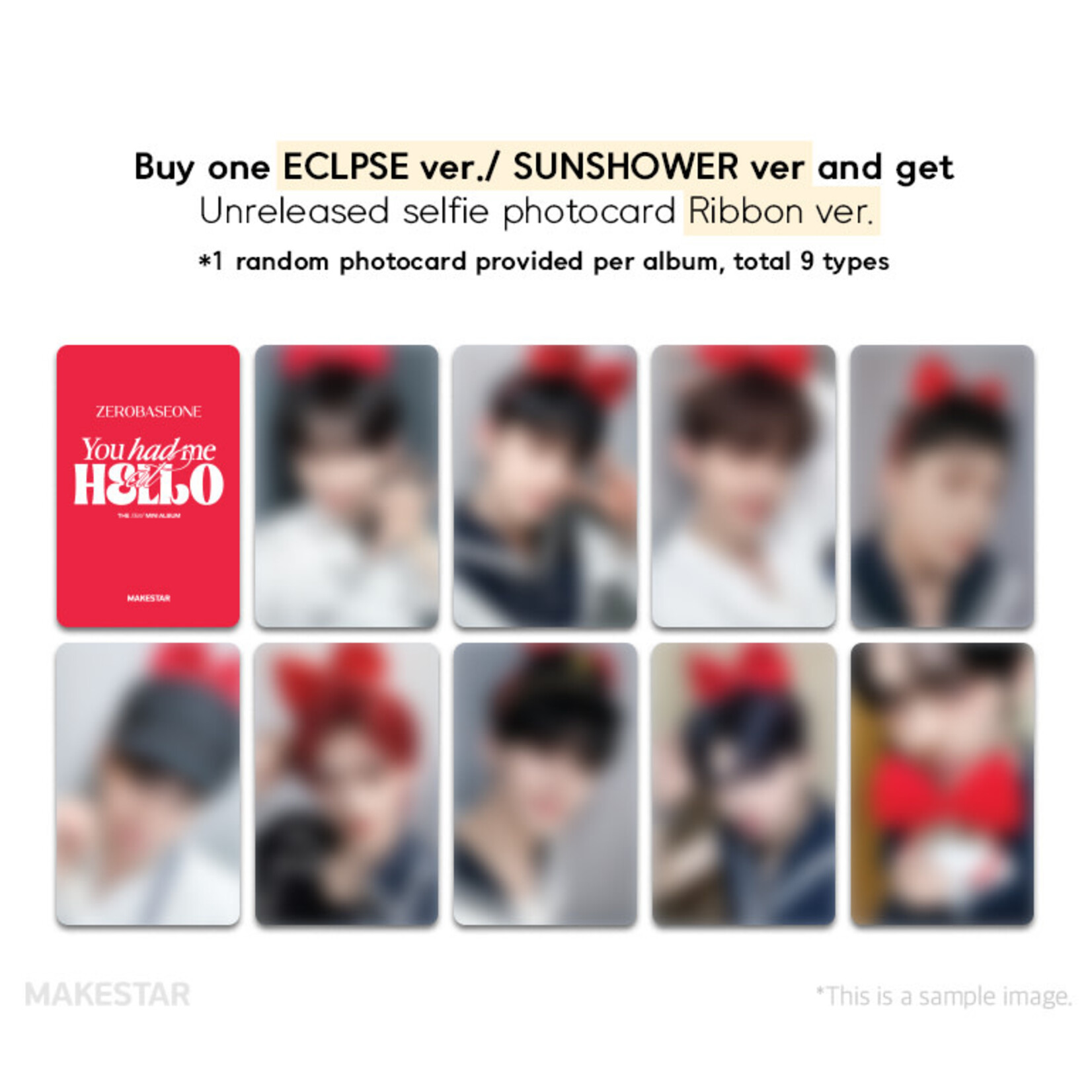 ZeroBaseOne [MAKESTAR Lucky Draw] Zerobaseone - 3rd Mini Album [You had me at HELLO] (Photobook ver.)