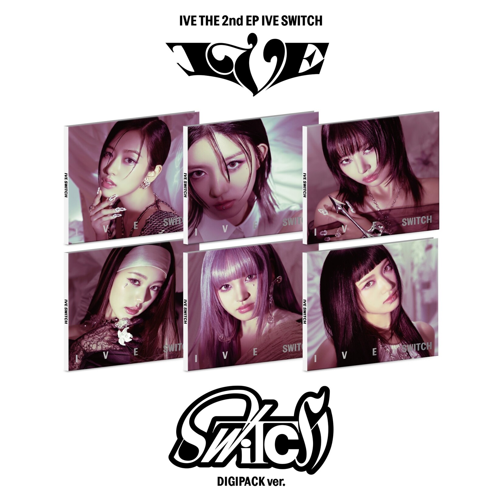 Ive IVE - THE 2nd EP [IVE SWITCH] (Digipack ver) + Random Photocards (STARSHIP SQUARE PB+digipack set ver)