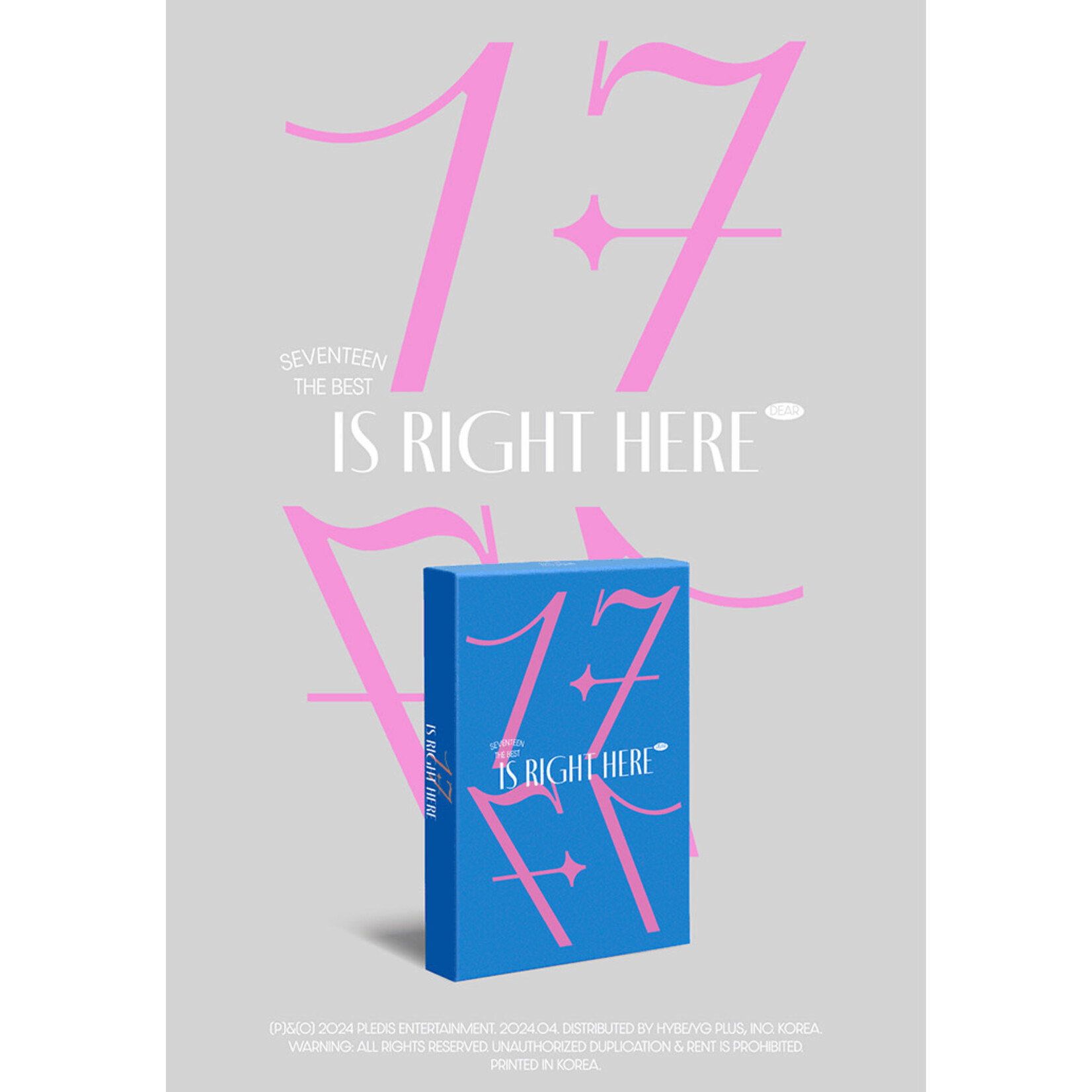 Seventeen SEVENTEEN - BEST ALBUM [17 IS RIGHT HERE] (DEAR Ver.) (Random ver)