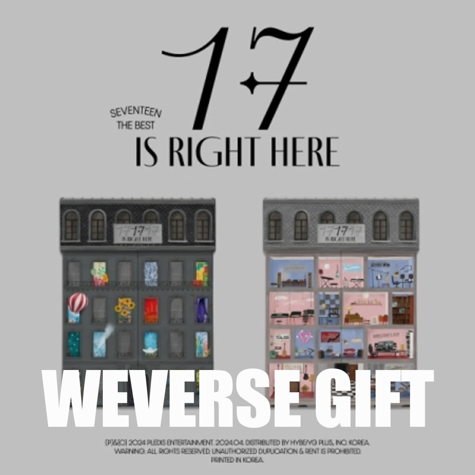 Seventeen SEVENTEEN - BEST ALBUM [17 IS RIGHT HERE] + Weverse Gift (WS)