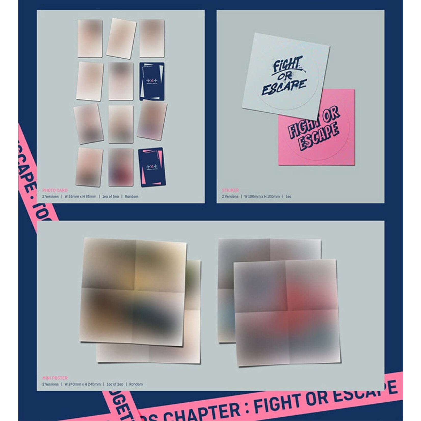 TXT TXT(TOMORROW X TOGETHER) - Album [FIGHT OR ESCAPE] (TOGETHER Ver.)] Jewel Case Ver.