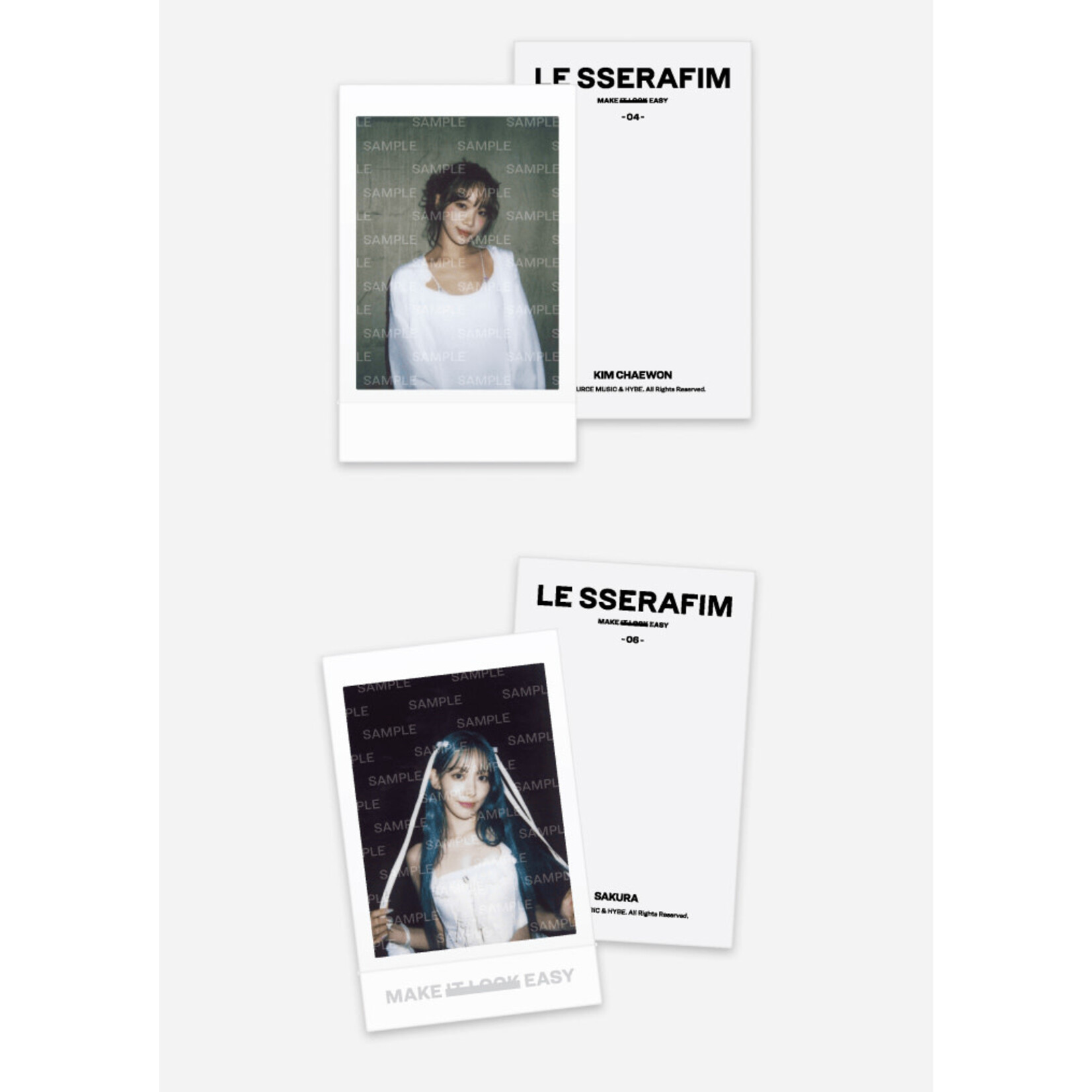 Le Sserafim LE SSERAFIM - [EASY] Instant Photo Card Set