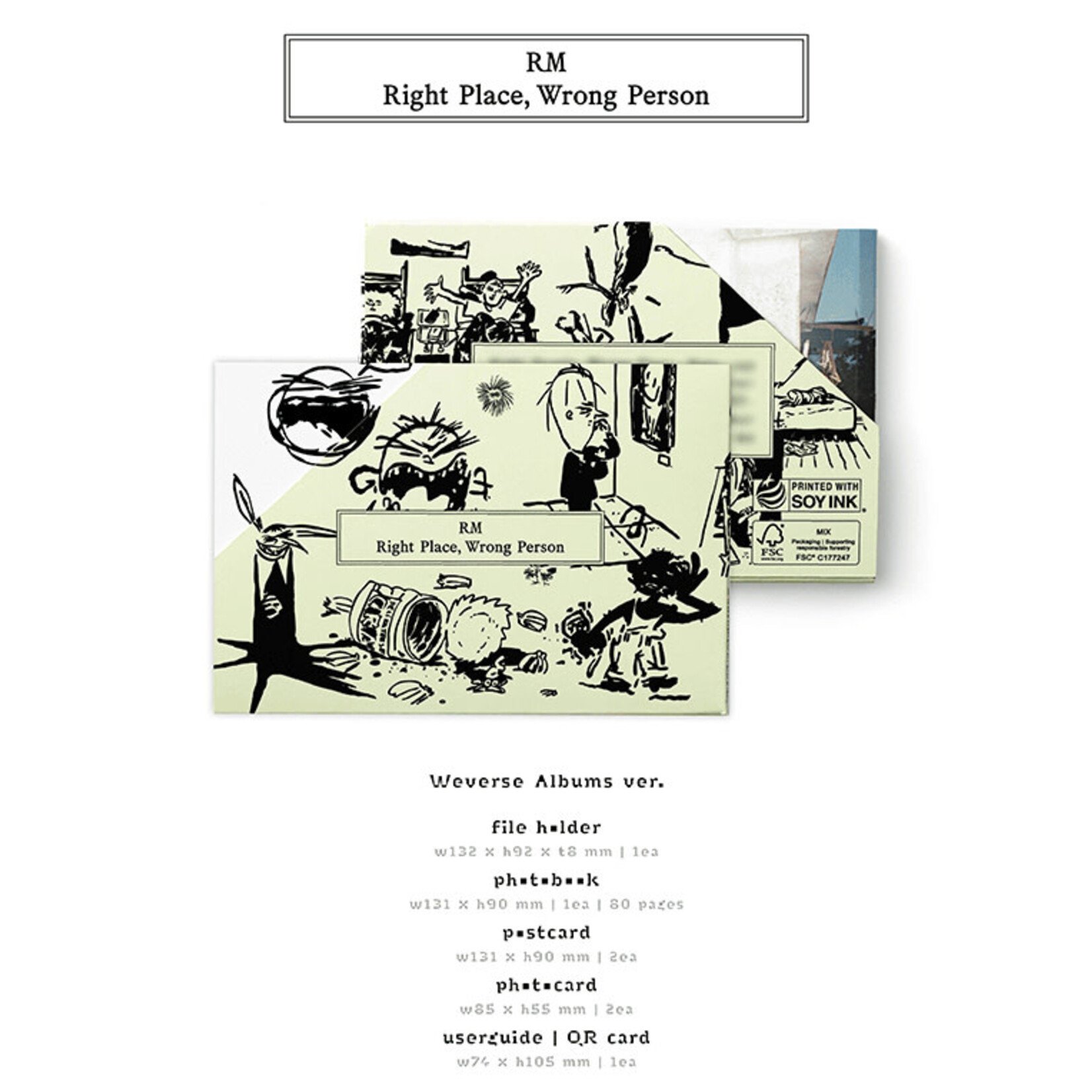 BTS RM - 2nd Solo [Right Place, Wrong Person] (Weverse Albums ver.)