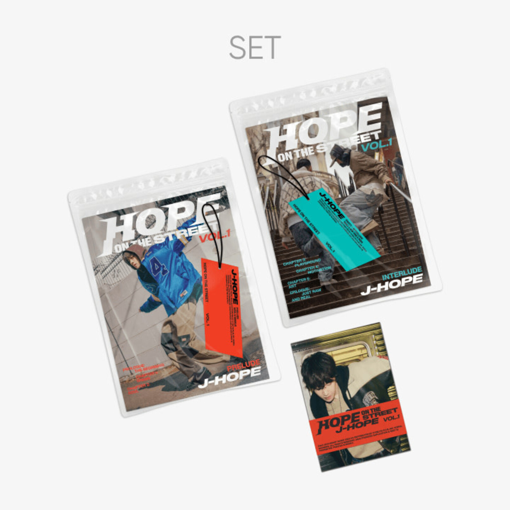 BTS j-hope (BTS) - 'HOPE ON THE STREET VOL.1' (Set) + 'HOPE ON THE STREET VOL.1' (Weverse Albums ver.) Set + Weverse Gift (WS) (EARLY BIRD)