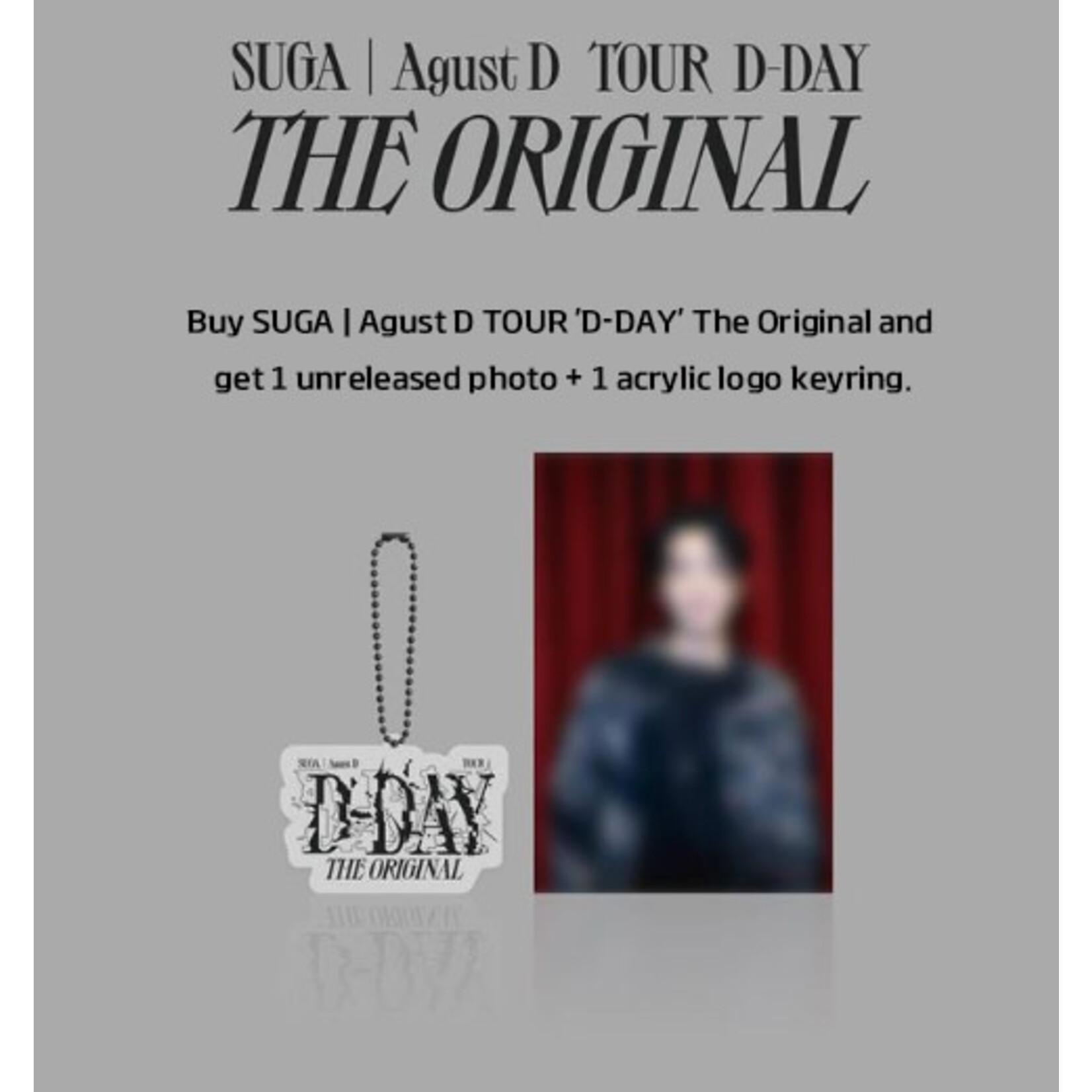 BTS SUGA (BTS) - Agust D TOUR 'D-DAY' The Original + Weverse Gift (WS)