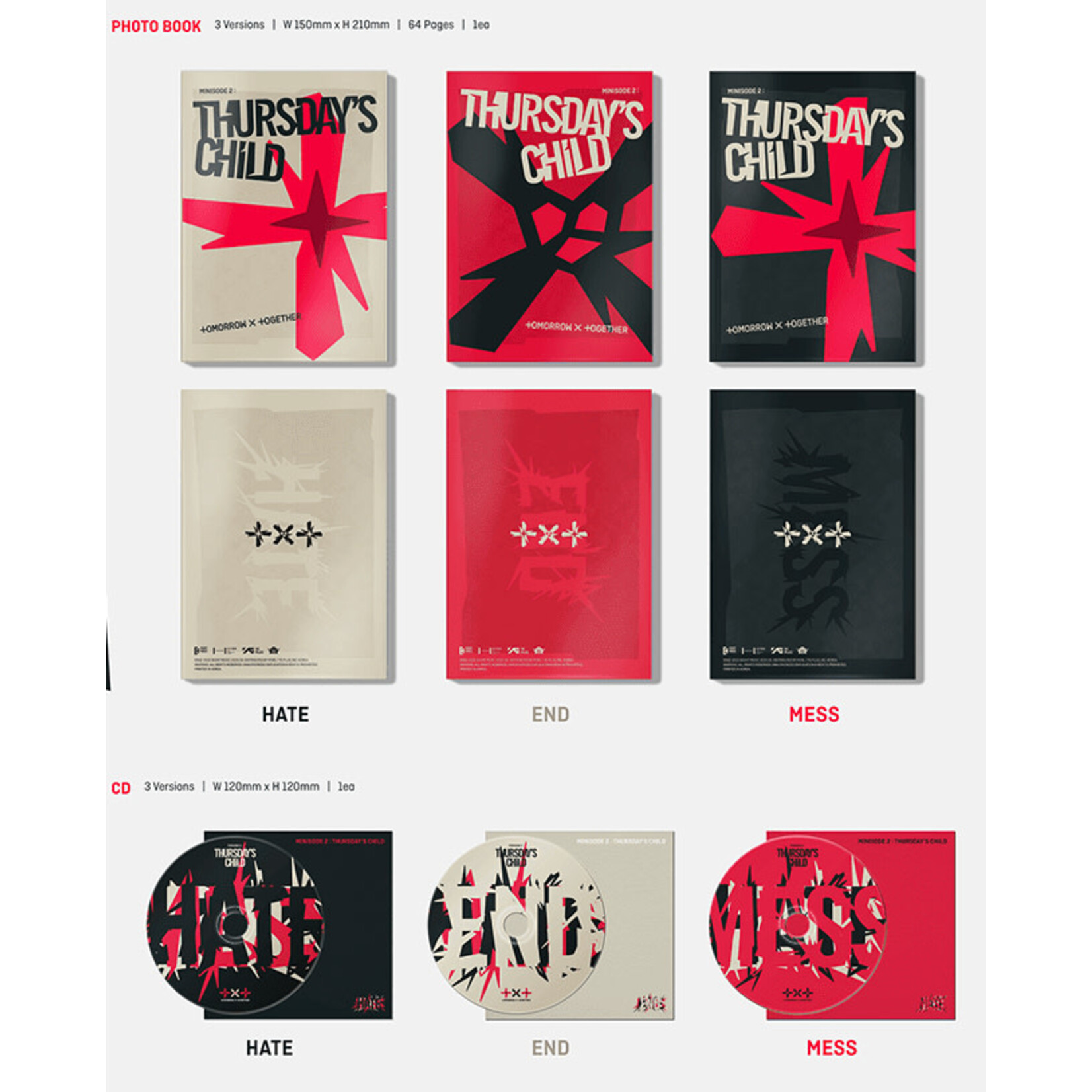 TXT TXT - 4th Mini [minisode 2 Thursday's Child] (Photobook Ver.)