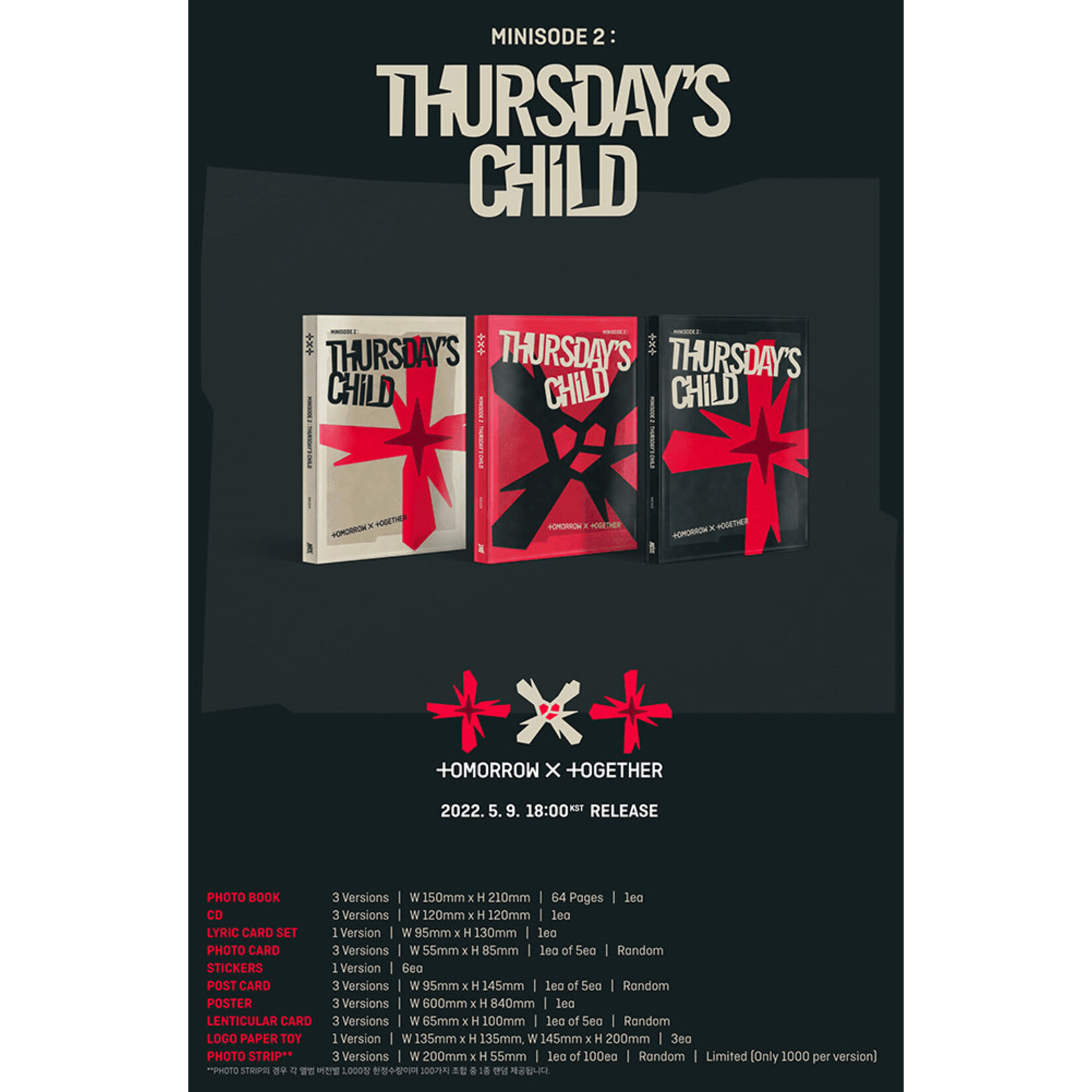 TXT TXT - 4th Mini [minisode 2 Thursday's Child] (Photobook Ver.)